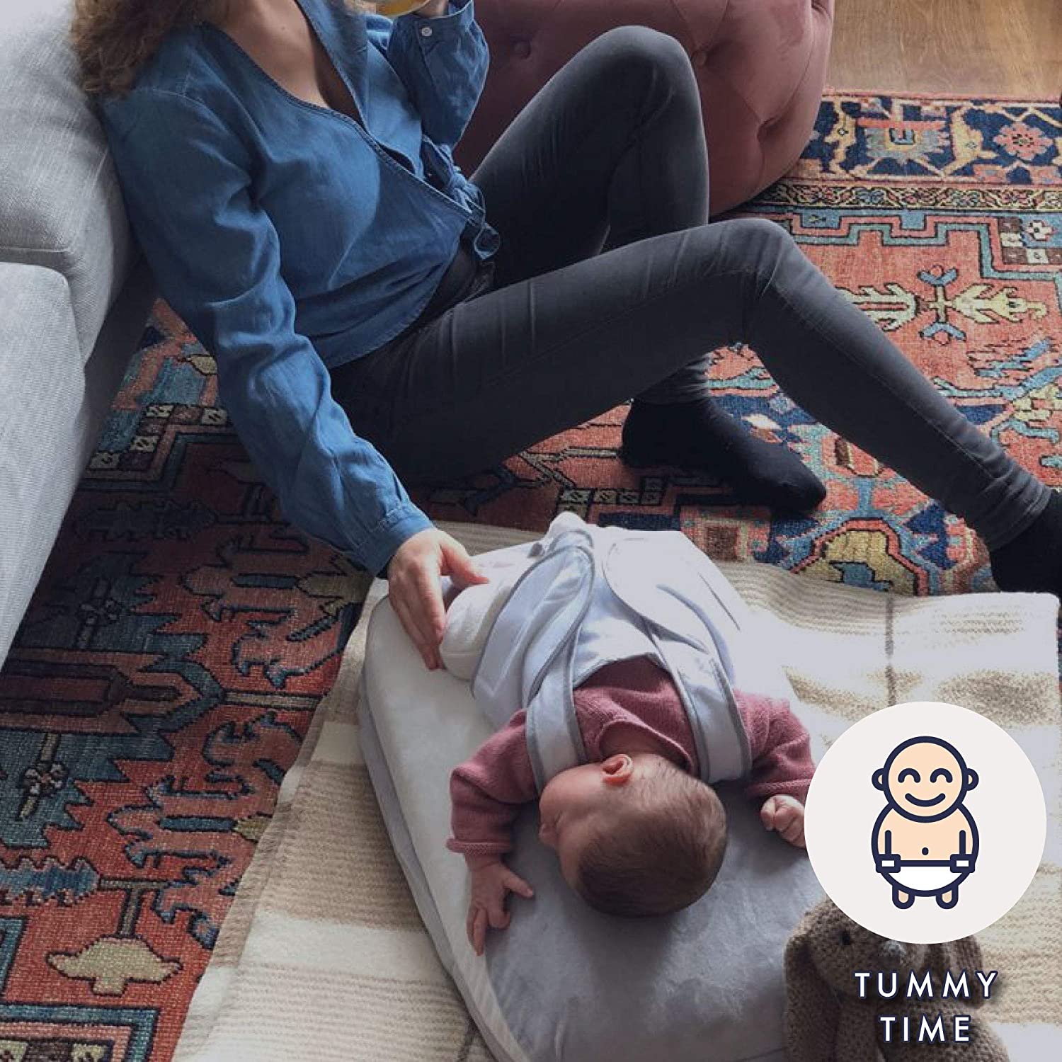 Das neue Babocush Komfortkissen für Neugeborene mit sanfter Vibration und Herzschlaggeräusch beugt Koliken vor, lindert Blähungen und Reflux und fördert die Bauchlage.