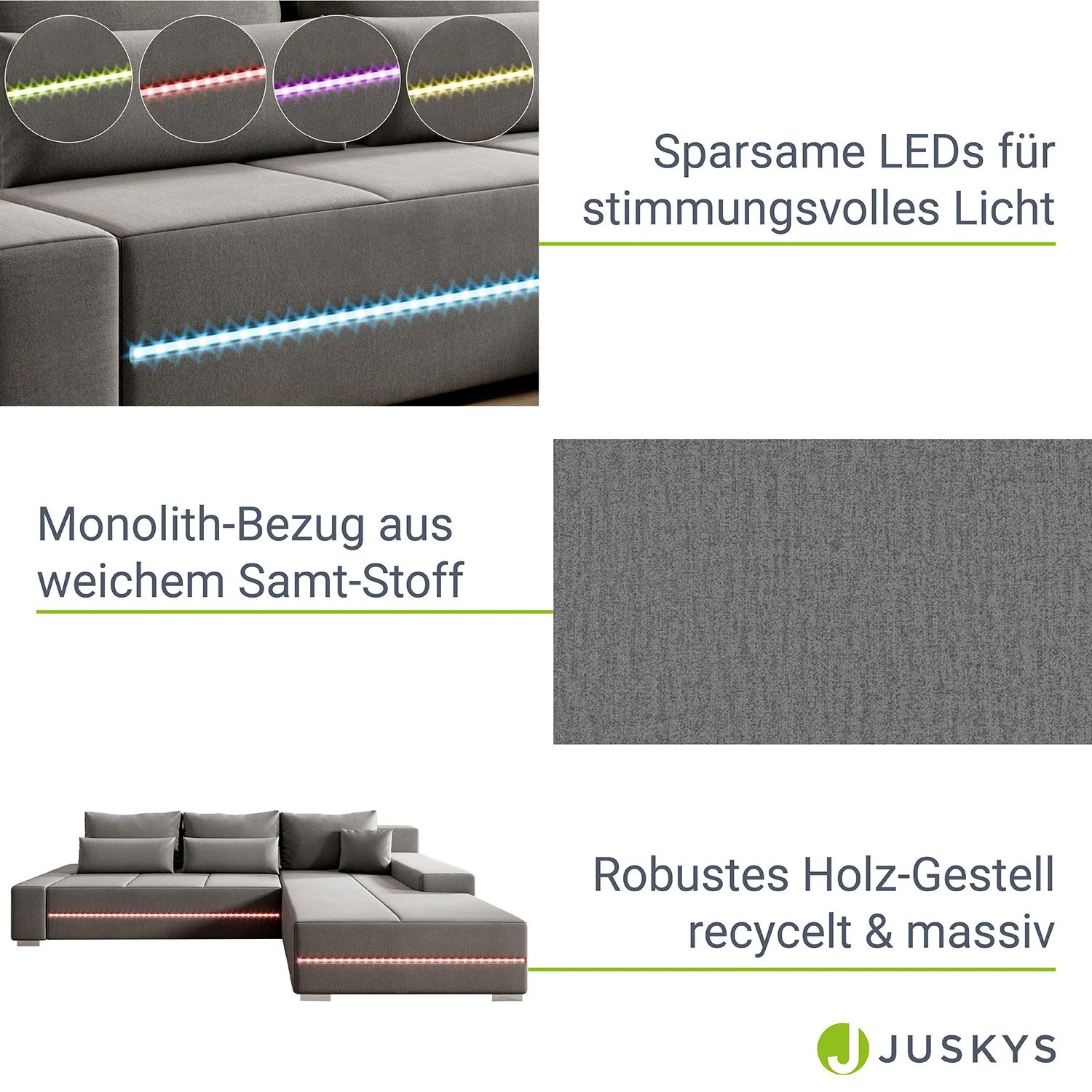 2025 Davos Sofa mit LED