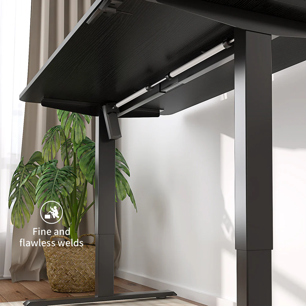 Maidesite Standard Series 55-Zoll elektrisch höhenverstellbarer Schreibtisch – Stand Steady Modell