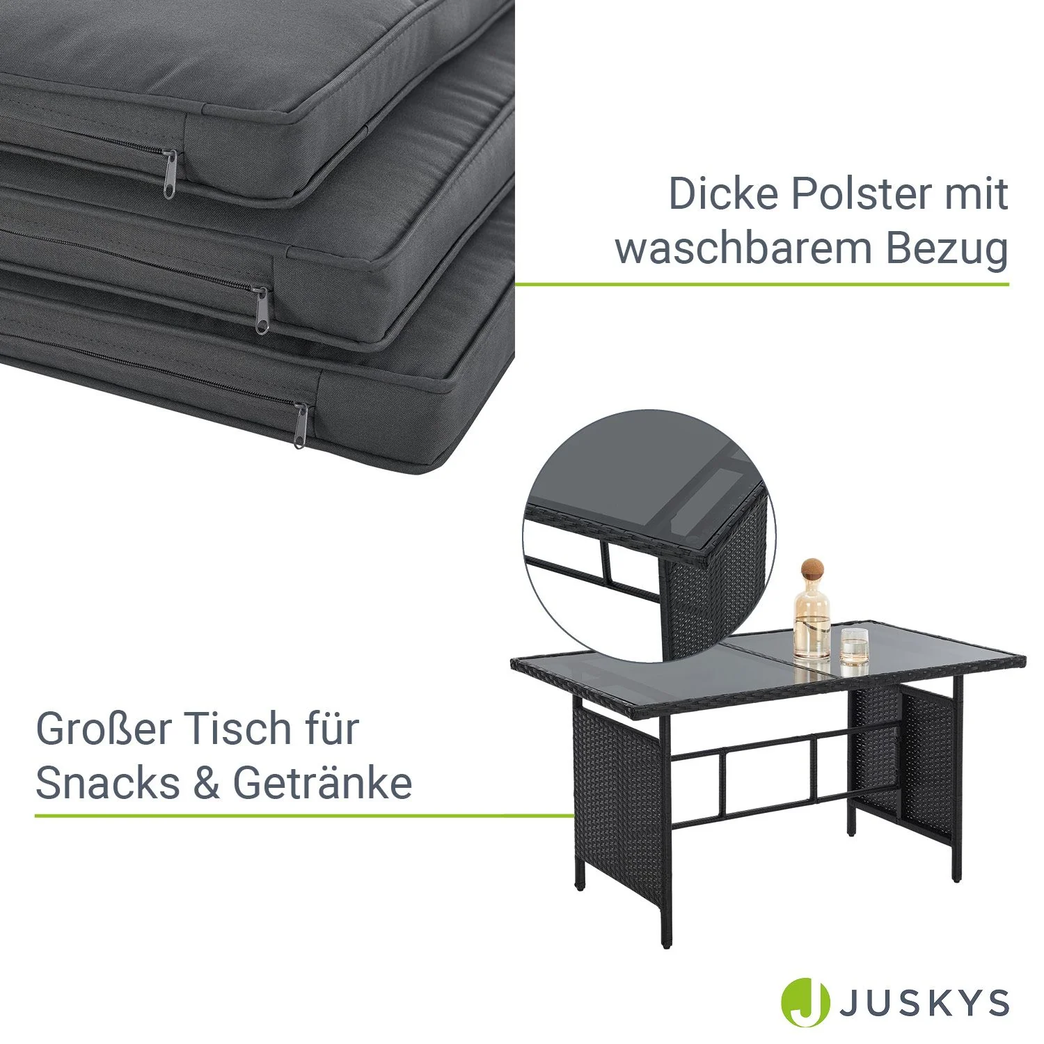 Ensemble de salon Turin en polyrotin 2025