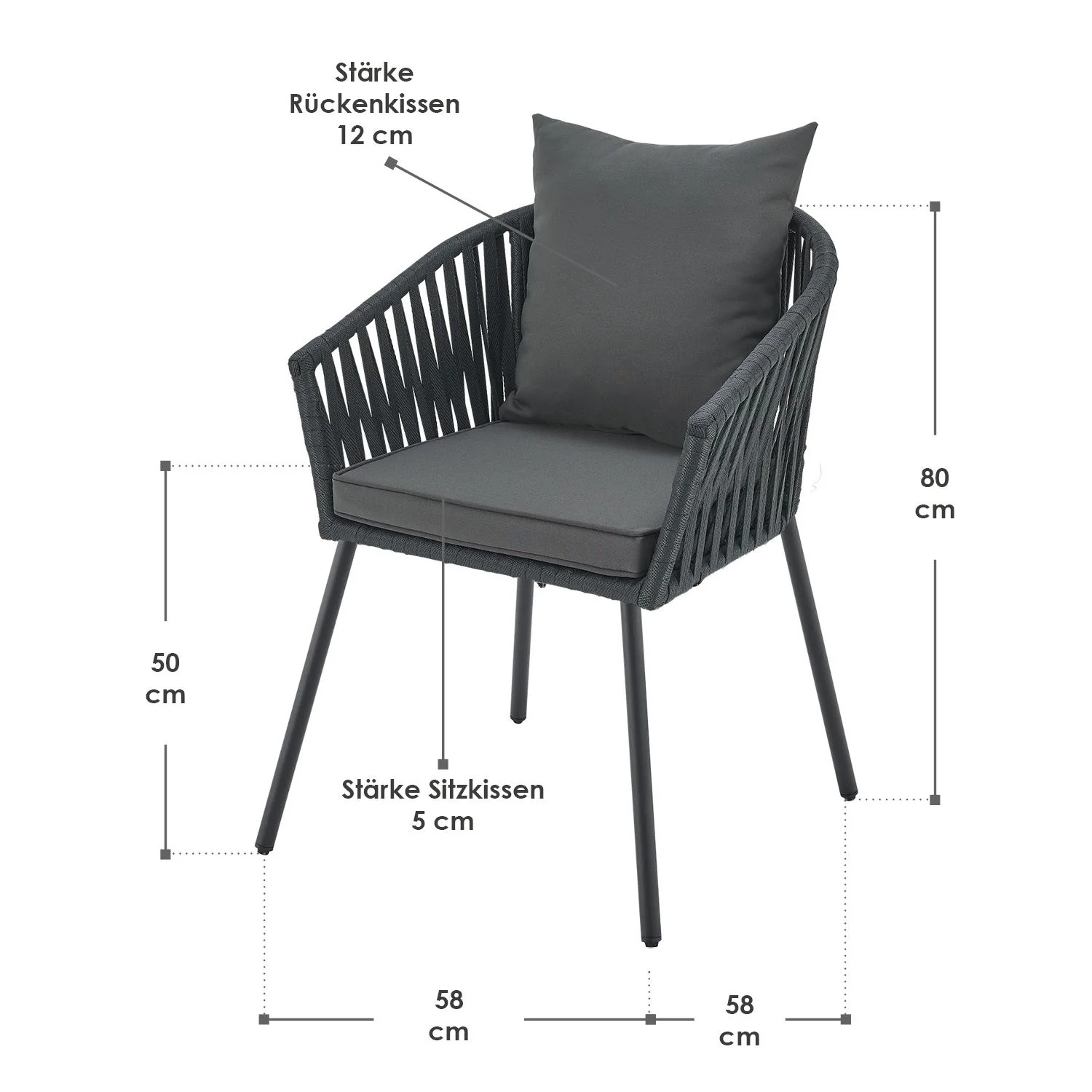 2025 Rebsæt med 2 stole – Elegance og komfort til dit udendørsområde