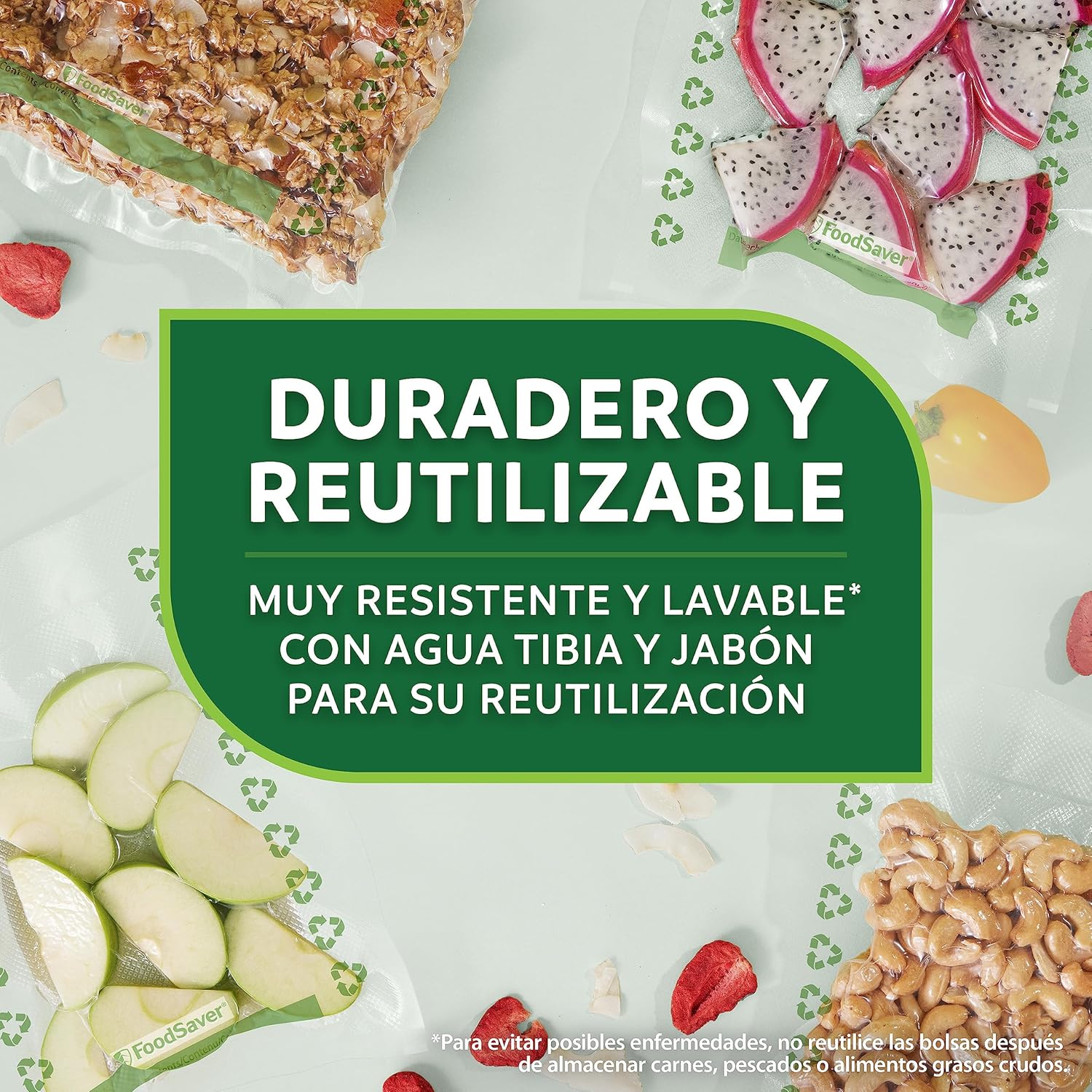 FoodSaver Elite All-in-One Vakuumiergerät für Flüssigkeiten und mehr | Lebensmittel bis zu 5x frischer* | Flüssigkeitsvakuumierung | 1 Rolle (28 x 244 cm) und 4 Vakuumbeutel (3,78 l & 3,78 l)