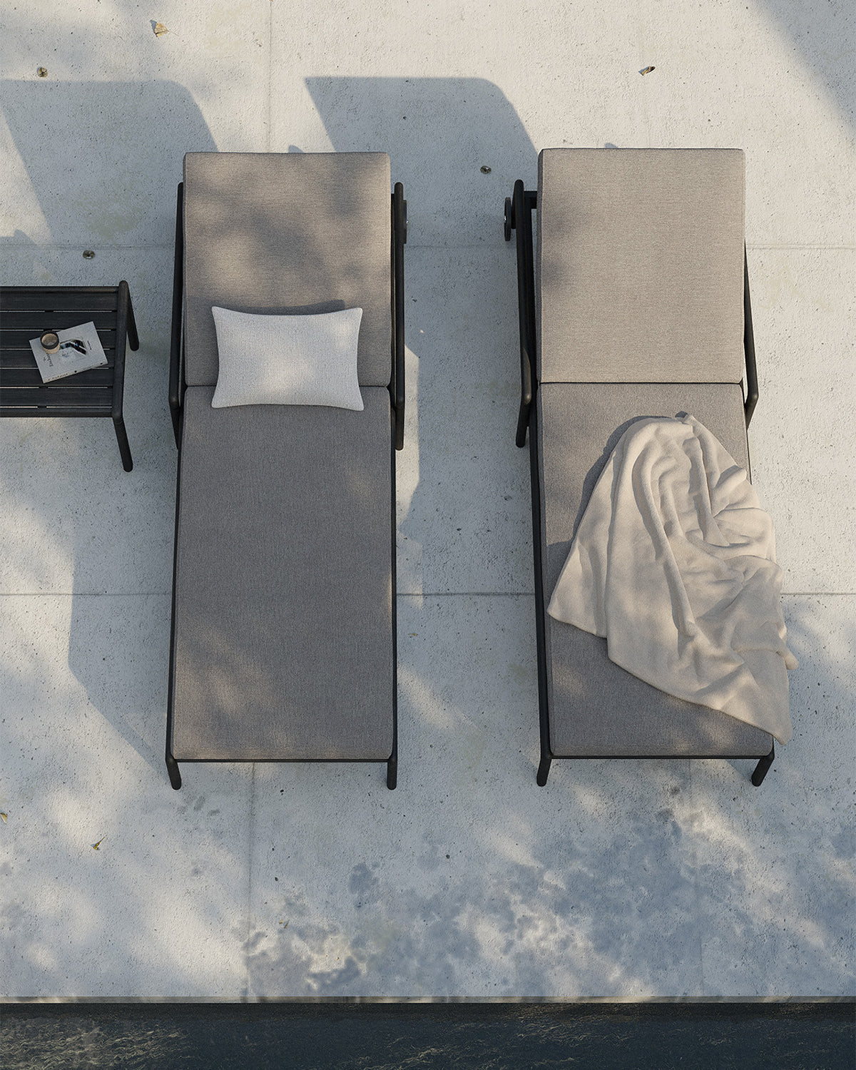 Mesa auxiliar de exterior Jack - Teca negra