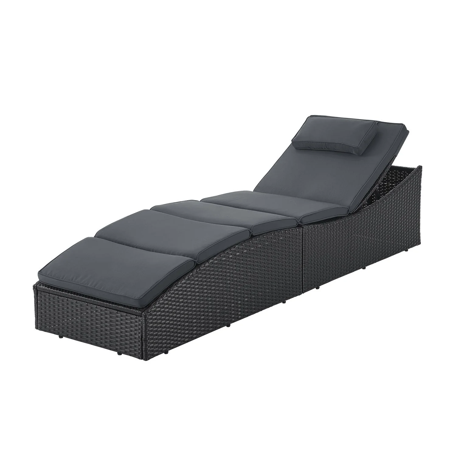 Chaise longue pliante Lamia en polyrotin 2025
