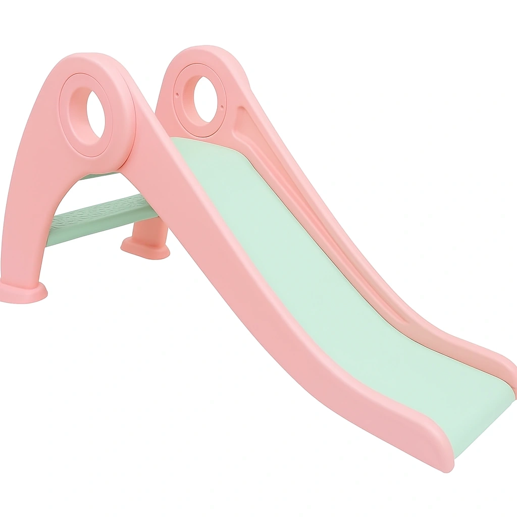 Toboggan rose 140 x 40 x 70 cm pour enfants de 2 à 5 ans, pliable - NrwmsIDp74hG