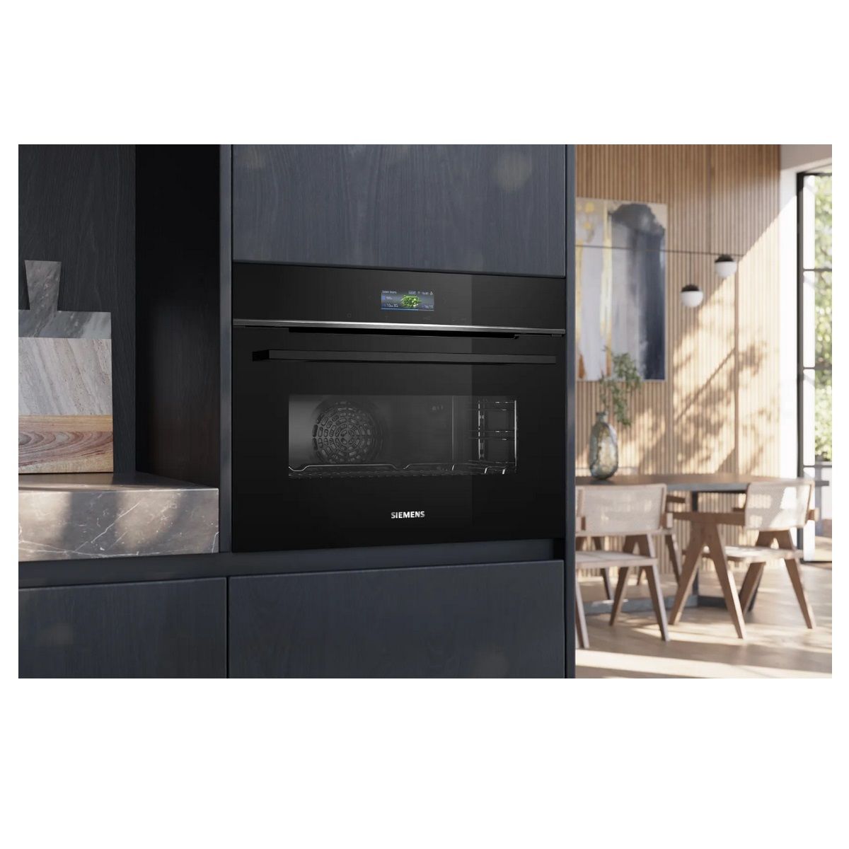 Siemens Einbaubackofen 47 l 60 cm A+ Pyrolyse Schwarz - CB774G1B1