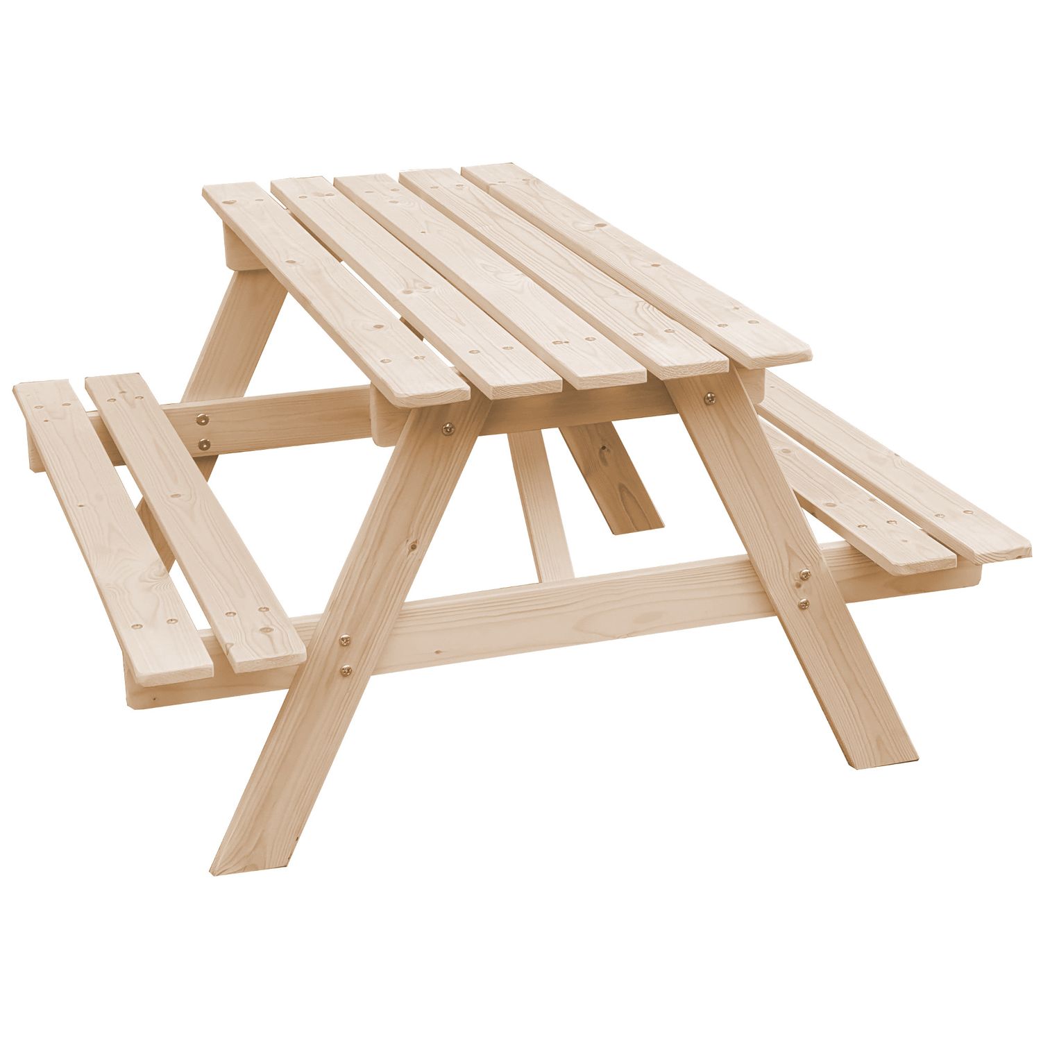 Kinderpicknicktisch - 90x90x50 cm - Timbela M018-1
