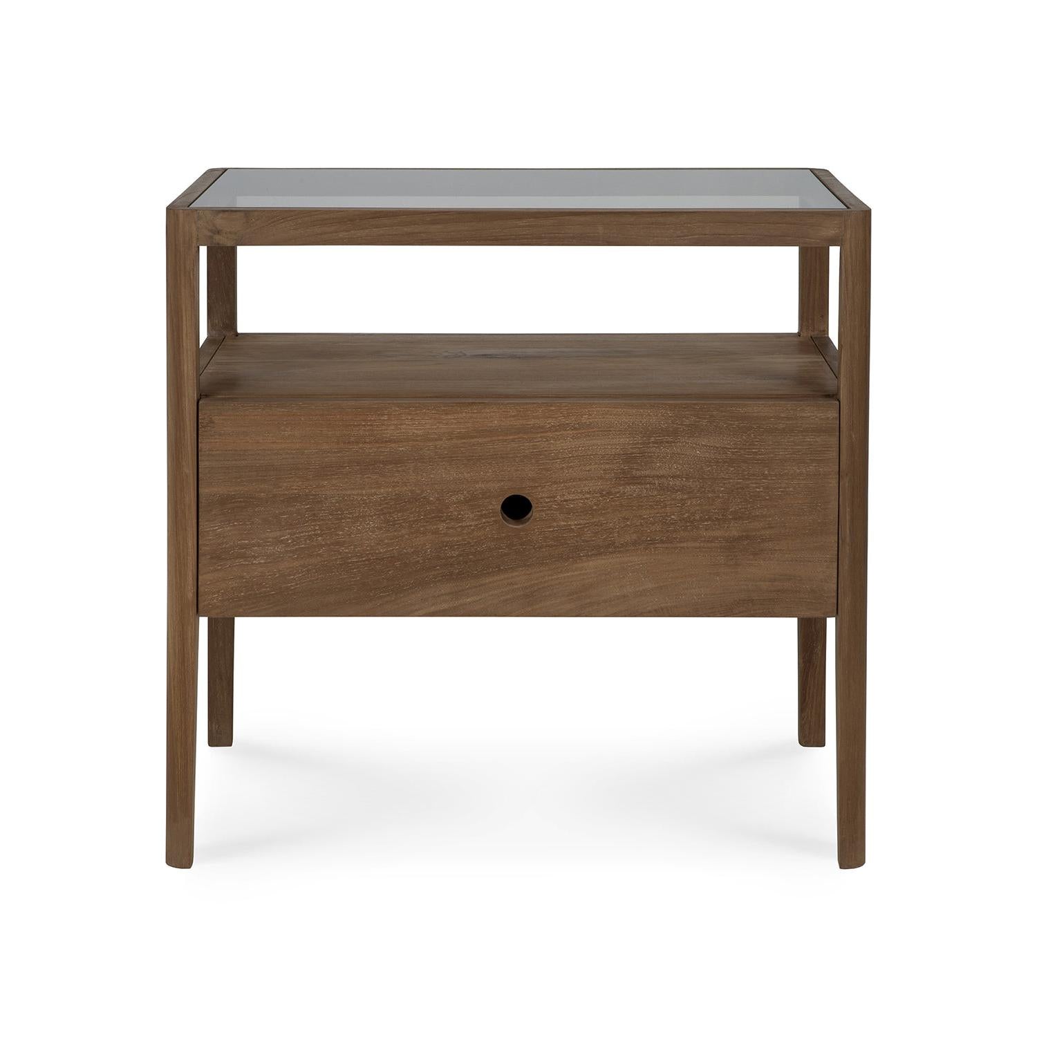 Spindle Nightstand - Teak