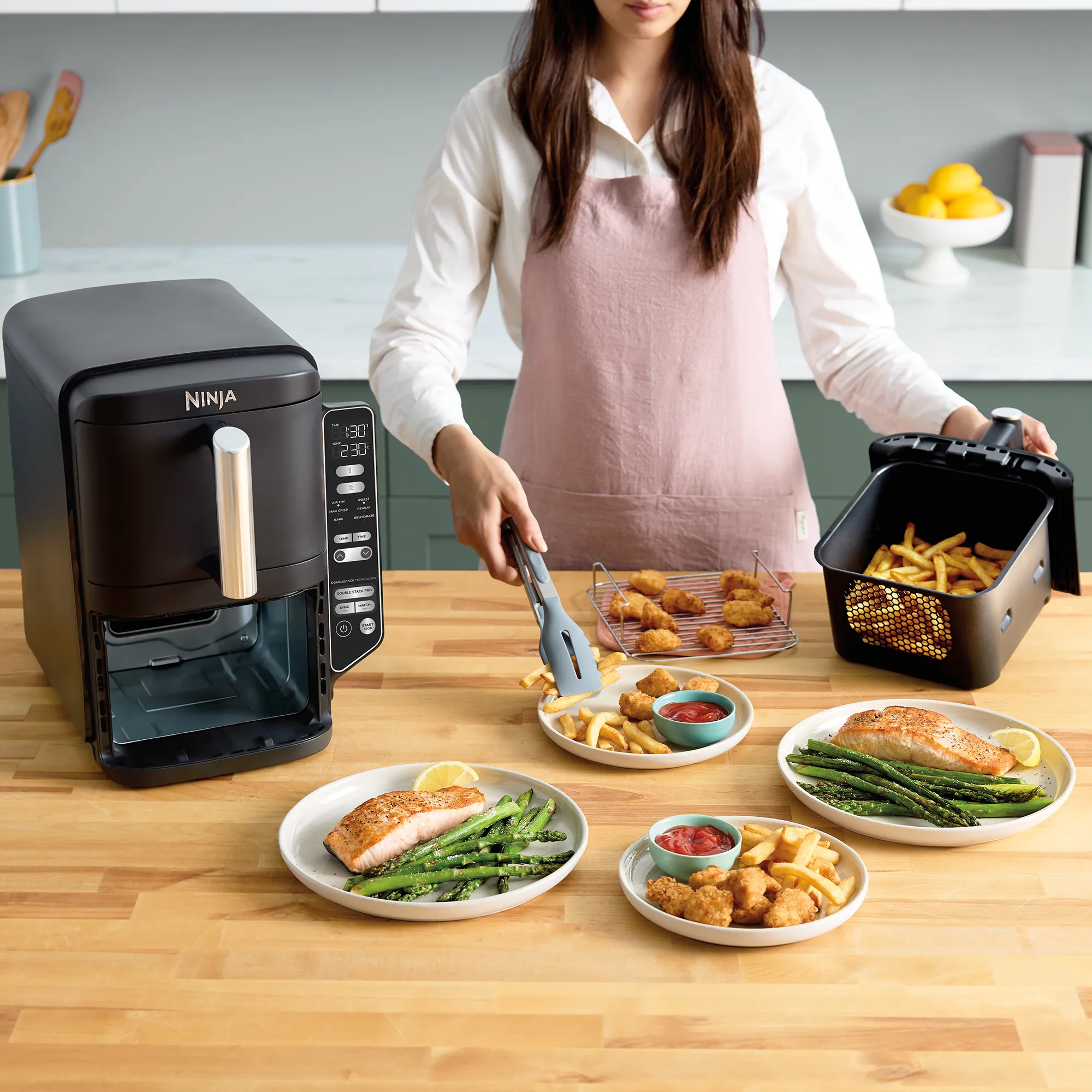 2025 Ninja® DoubleStack™ XXL 7,6 L airfryer med 2 skuffer