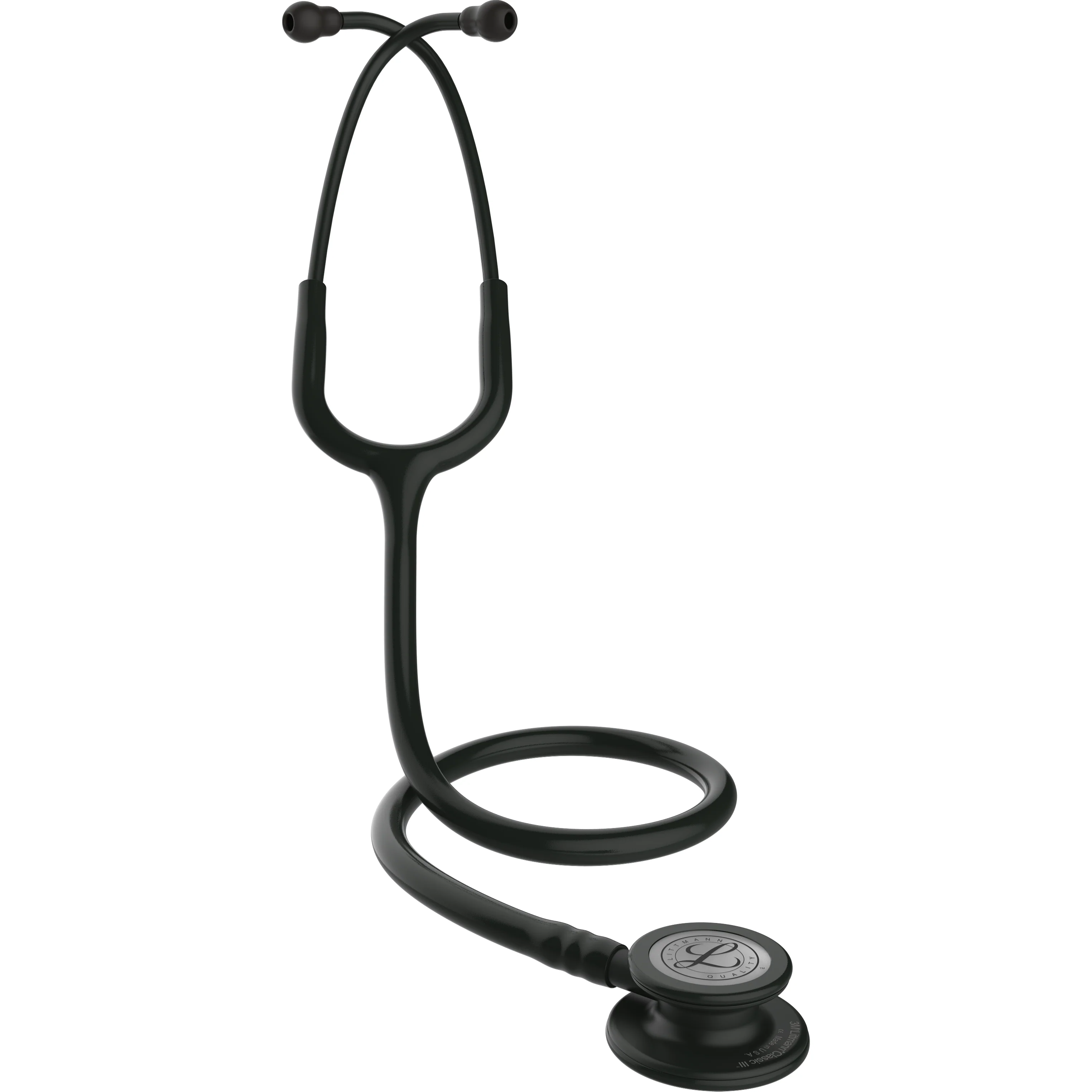 Littmann Classic III Überwachungsstethoskop 2025: Komplett schwarz 5803 - Zusätzliche Gravur