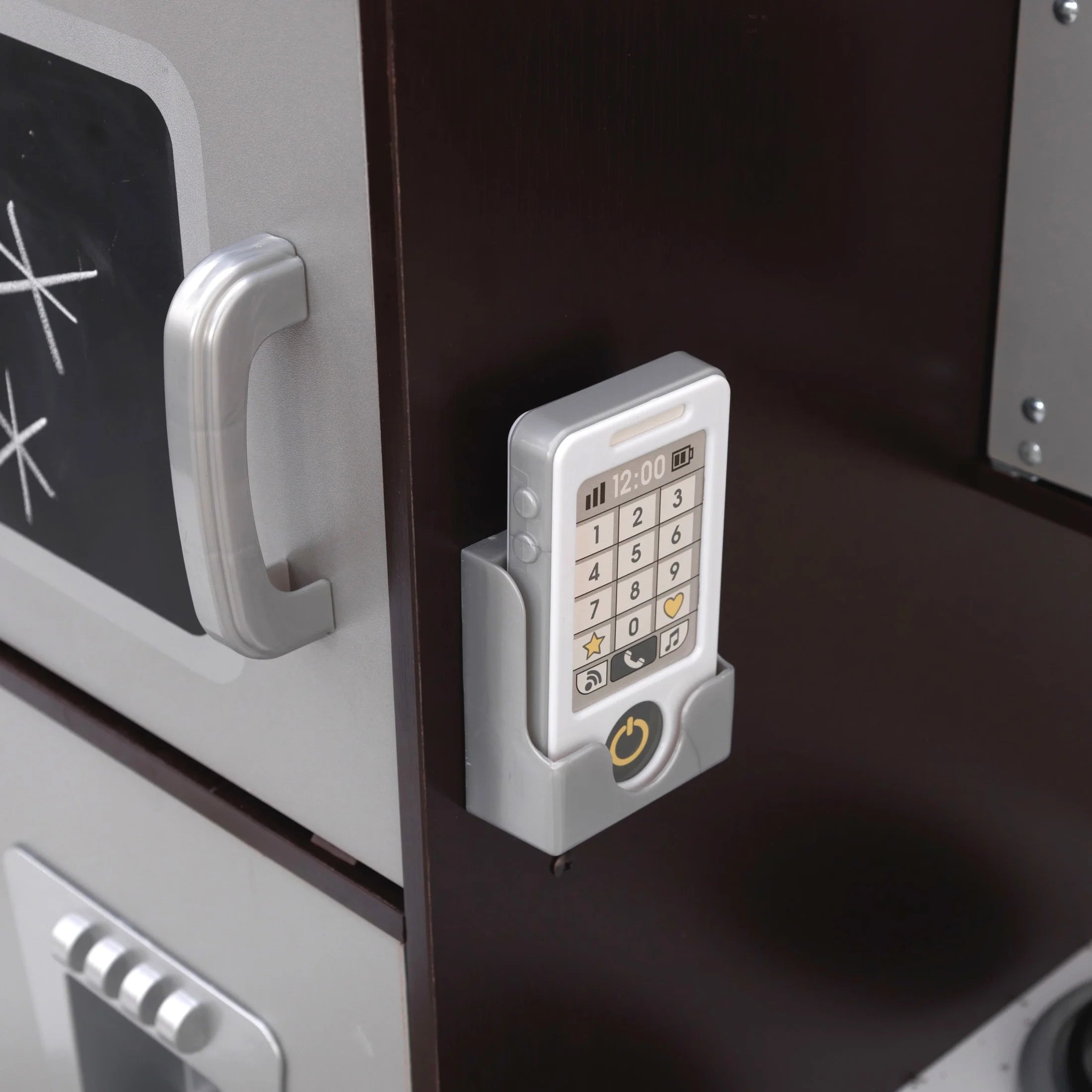 Cuisine enfant en bois KidKraft Uptown Espresso avec 30 aliments pour enfants