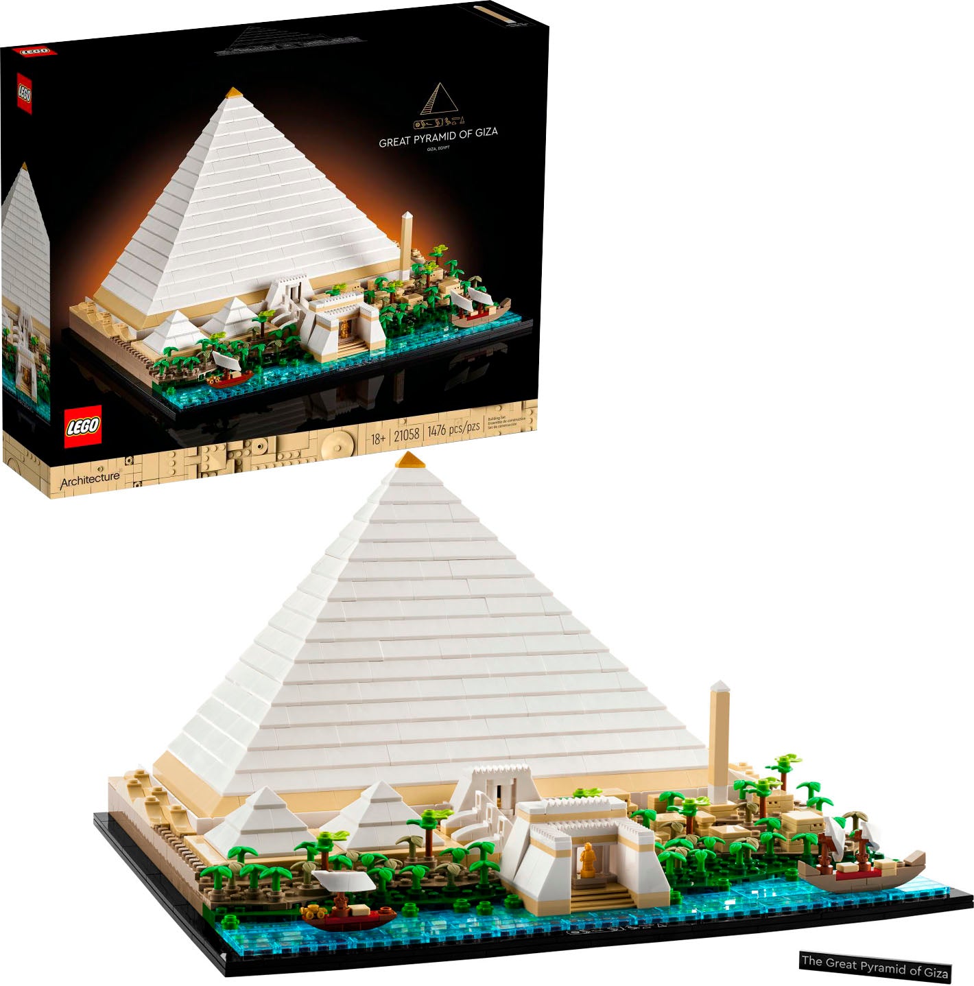 LEGO – Den store pyramide i Giza Arkitektur 21058