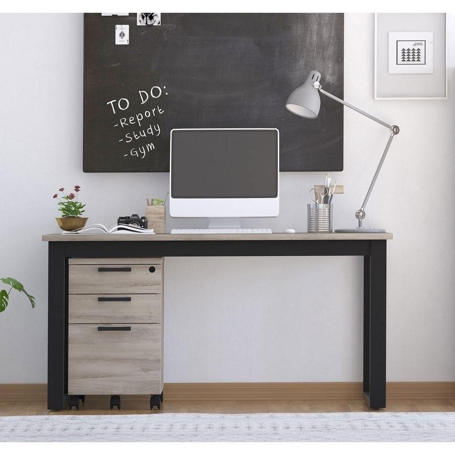 Apex Schreibtisch und Aktenschrank, Eiche gealtert