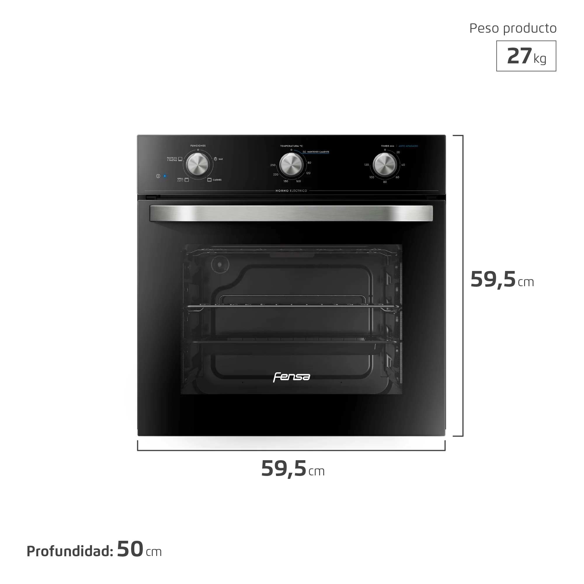 2025 Indbygget ovn 52 L FHE 1130M Fensa