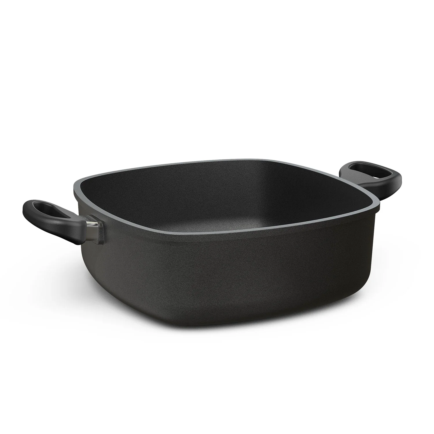 Plat à rôtir carré 28 x 28 cm avec couvercle en option (réf. 2025)