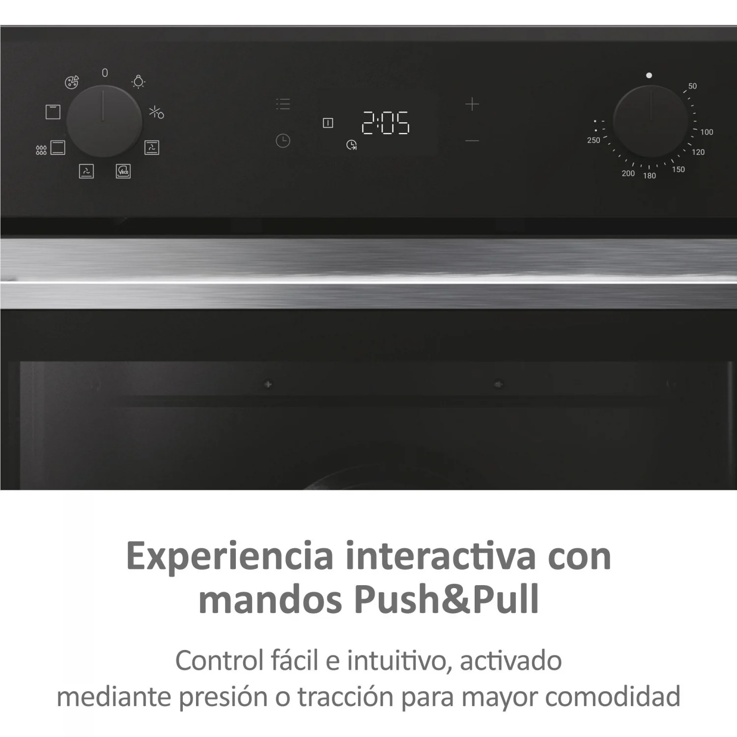 Haier H6 ID2P3T1HTX Multifunktionsbackofen, 3,3 kW, 78 l, Klapptür, 6 Kochfunktionen, Energieeffizienzklasse A+ – Schwarz