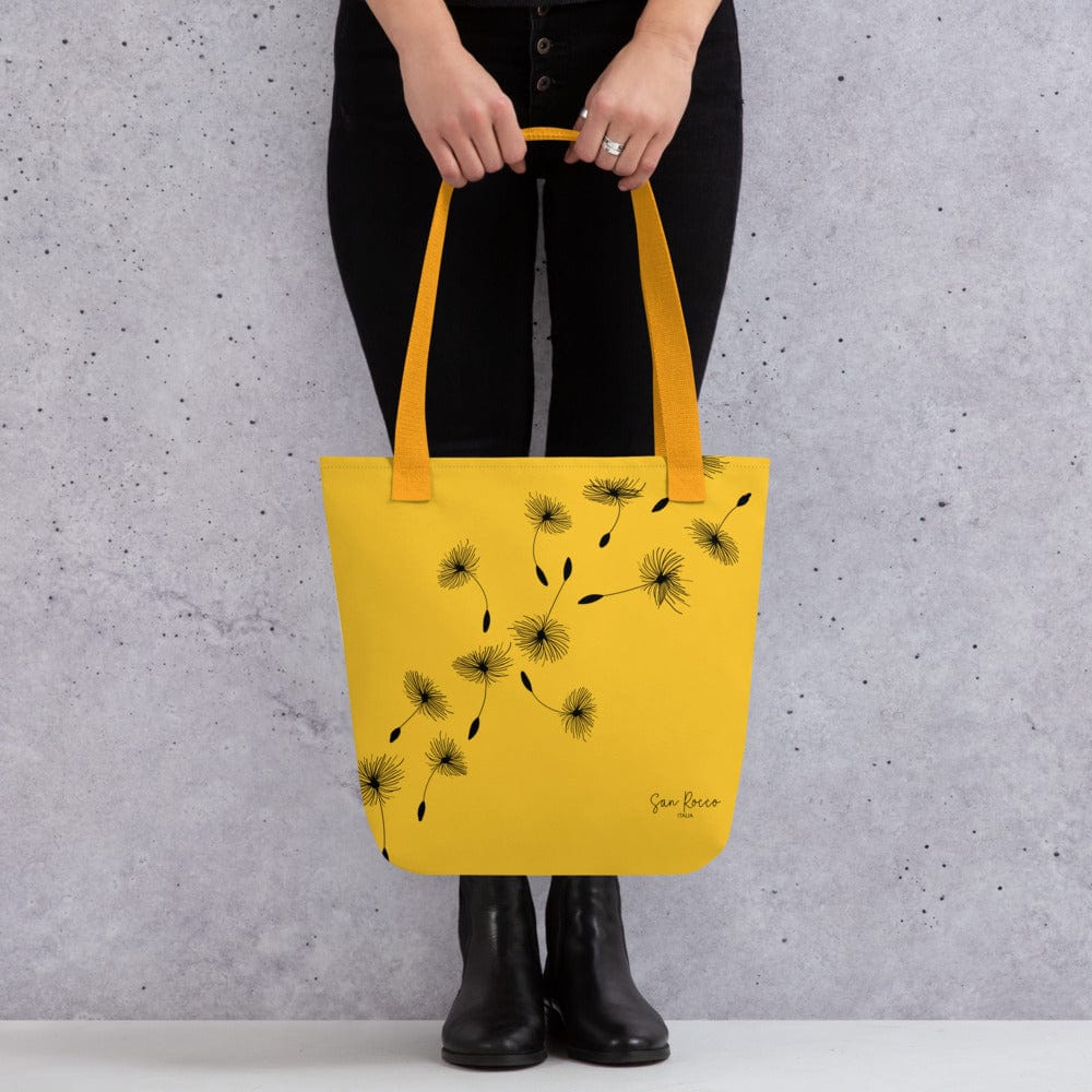 Yellow Dandelion Tote Bag
