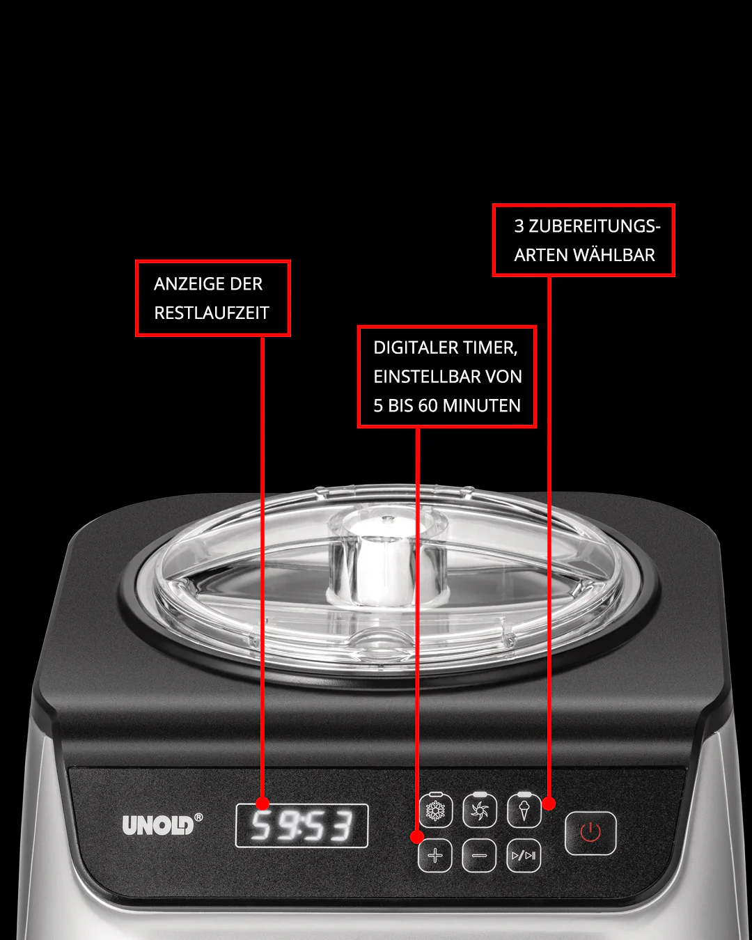 2025 Ein Eiswürfelbereiter 1,2 l
