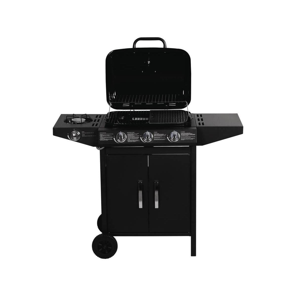 Gasgrill „Festa 4“ – 4 Brenner (1 Seite) – 10,5 kW – Schwarz
