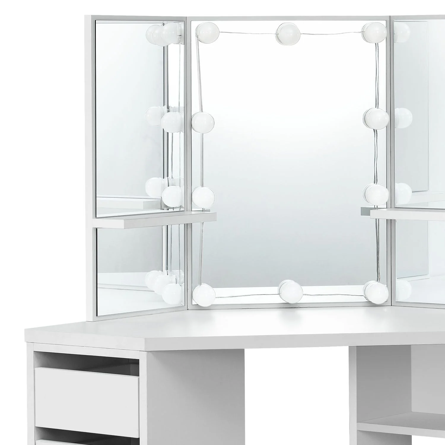 Meuble-lavabo d'angle Nova 2025 avec tabouret Melly