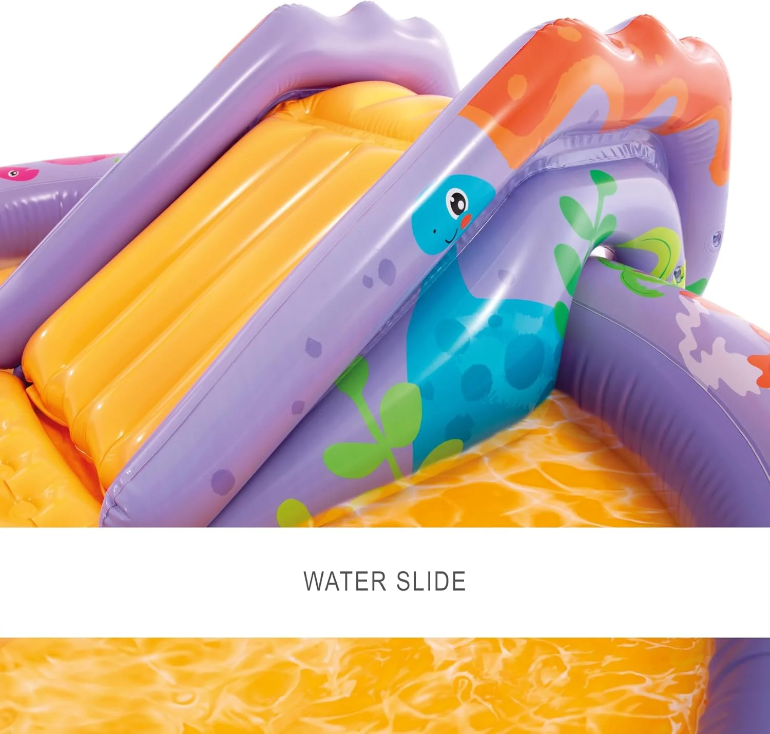 Intex Jungle Adventure Oppusteligt Legeområde – Pool med Rutsjebane og Vandlege til Børn