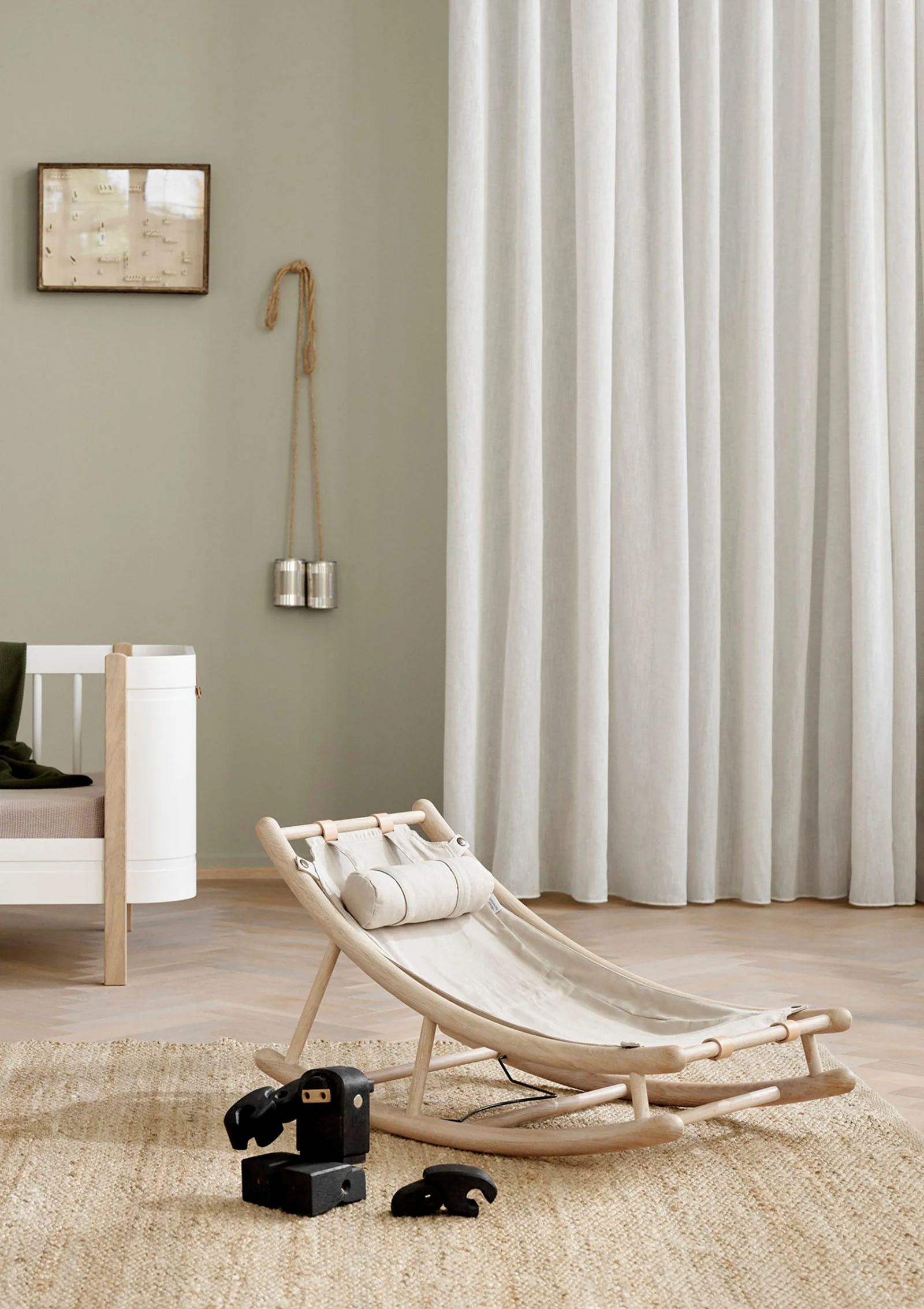 2025 Hængekøje til småbørn 'Wood' eg / natur