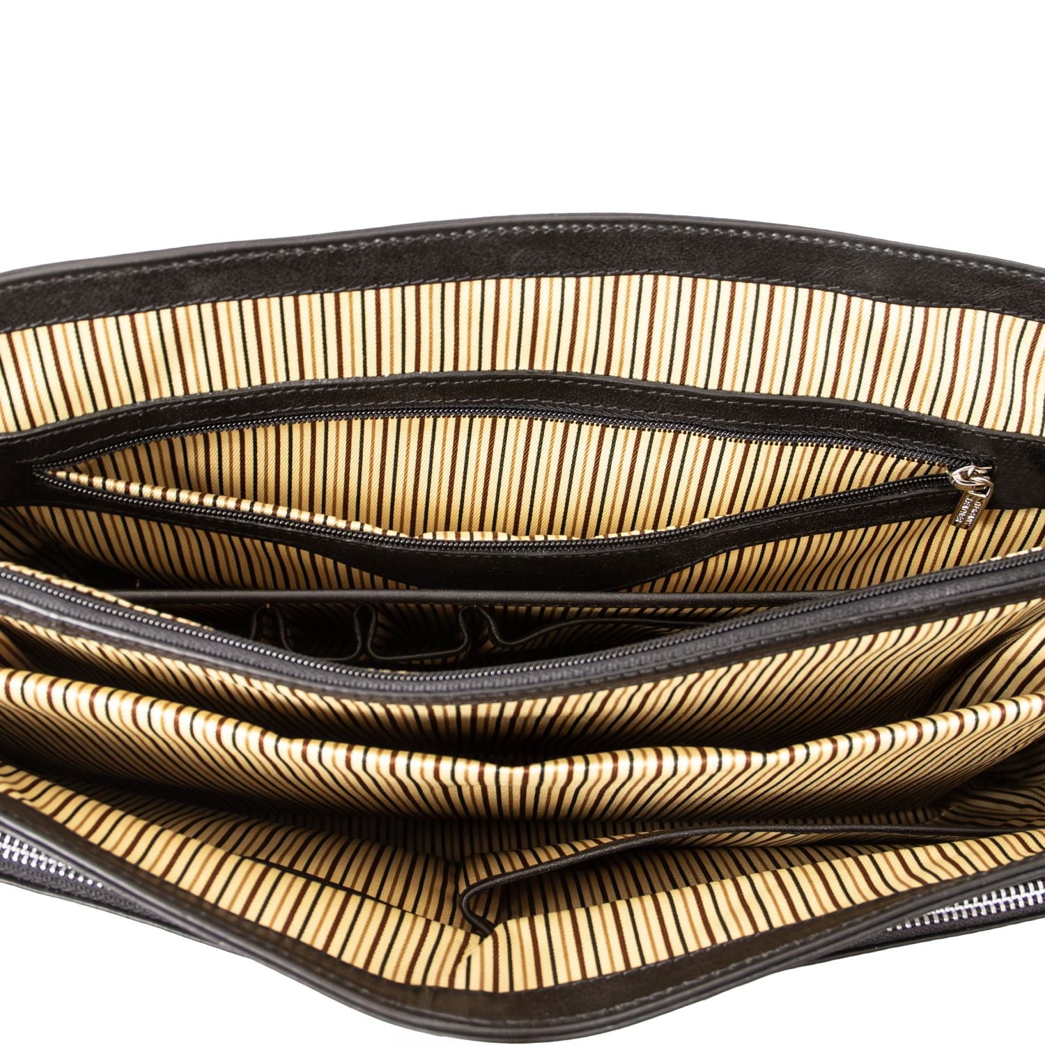 Alessandria - Matte leather multi compartment laptop briefcase | TL142067