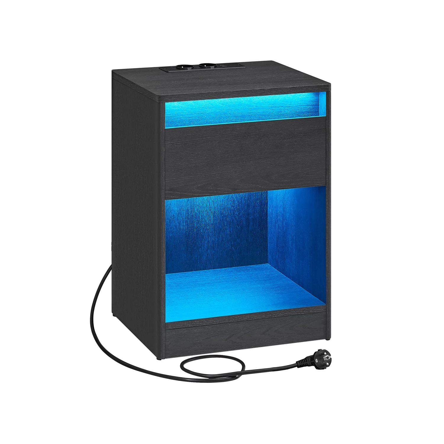 Natbord med ladestation