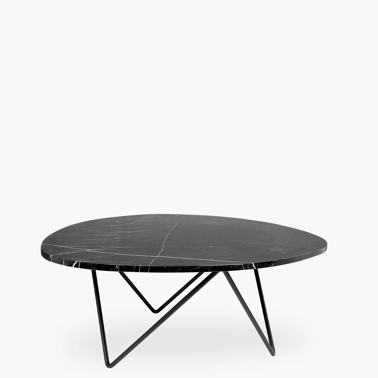 Louis sofabord i sort marmor