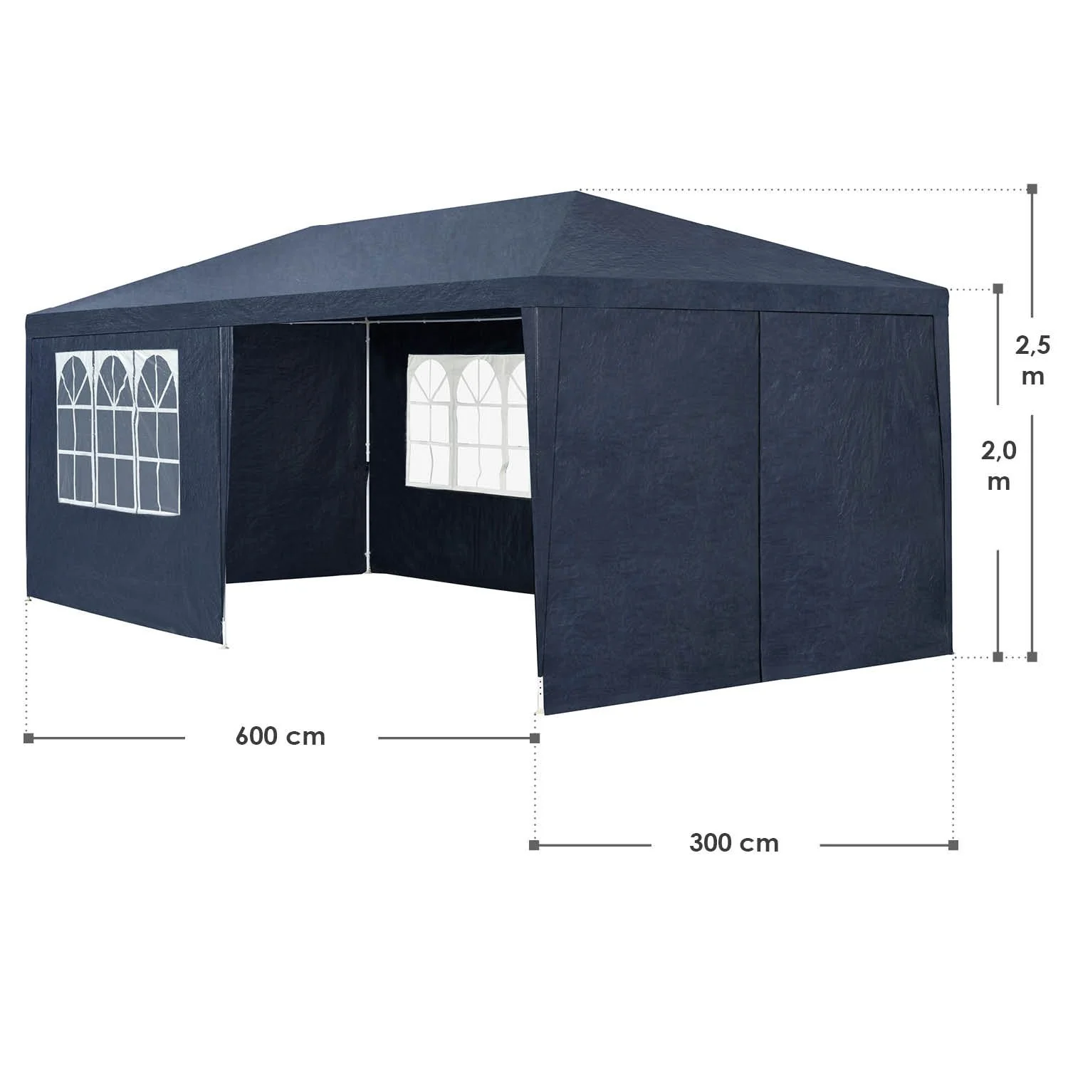 Partyzelt 2025, 3 x 6 m