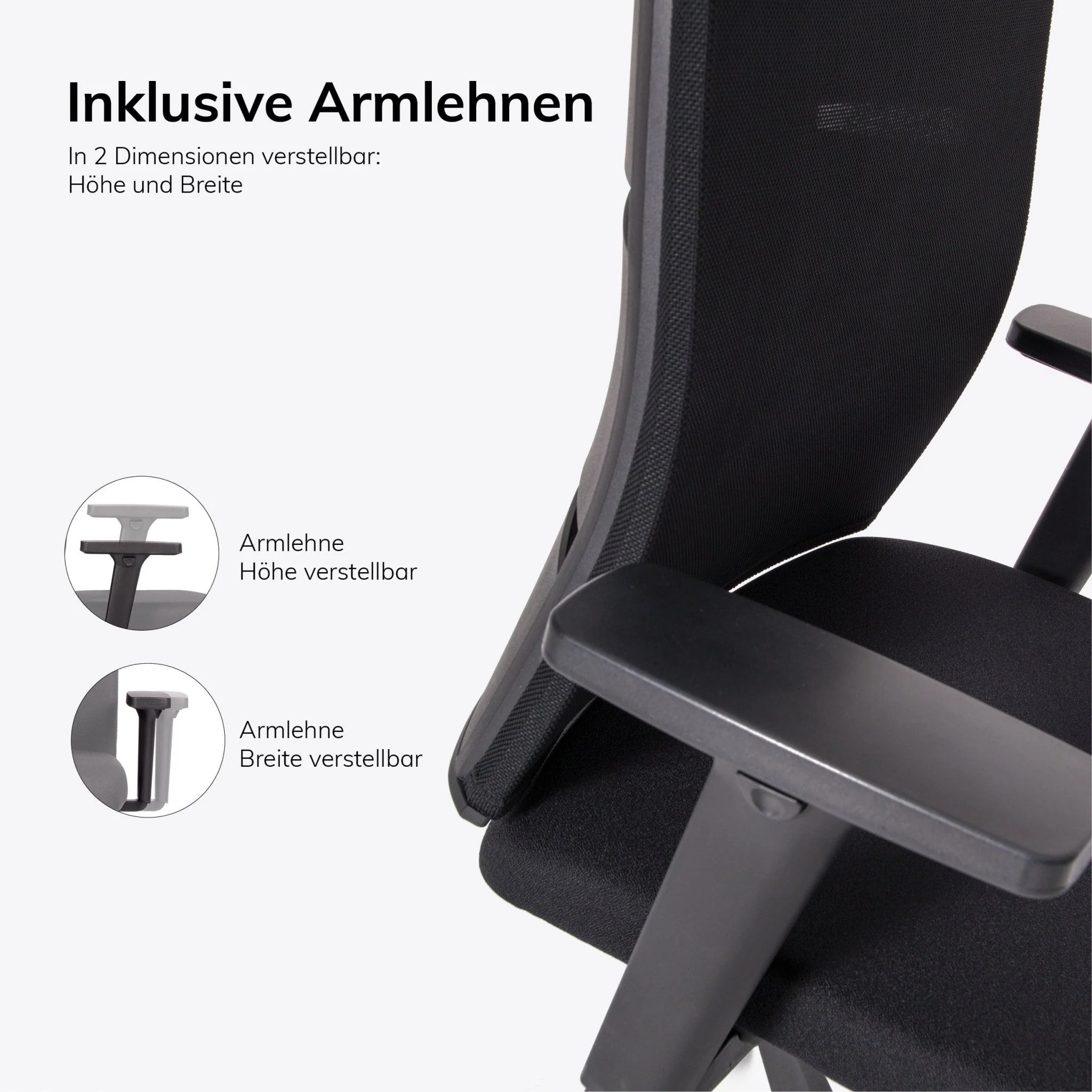 Slow Agilis MT12 Ergonomischer Bürostuhl mit schwarzem Kreuzfußkreuz – 30 Jahre Garantie – Hergestellt in Deutschland