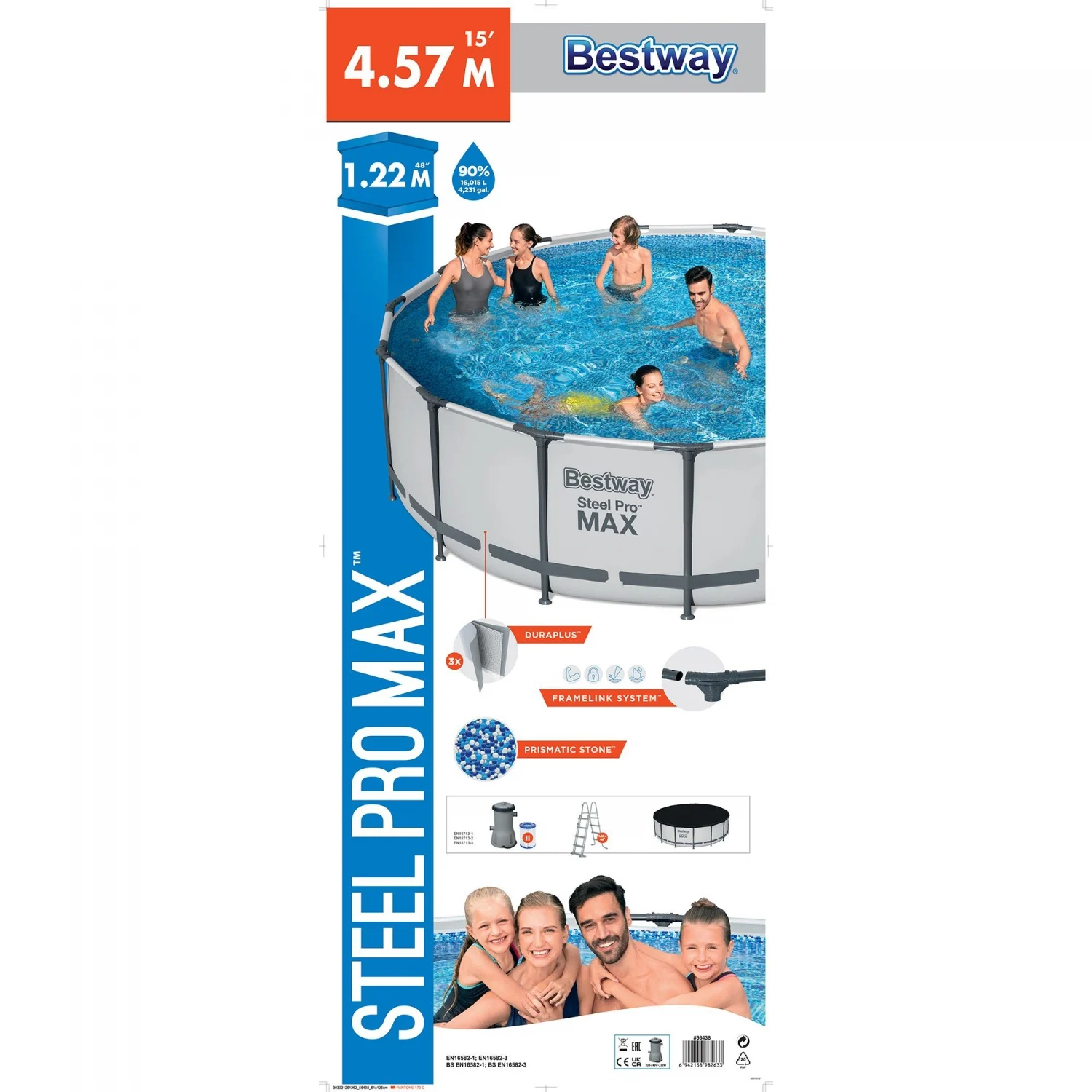 Bestway Schlauchpool 457x122 cm