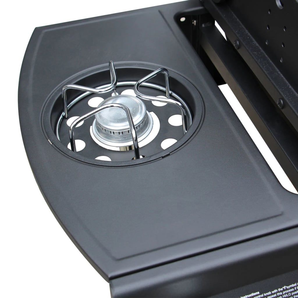 Vidaxl Gasgrill mit 4+1 Brennern, Schwarz