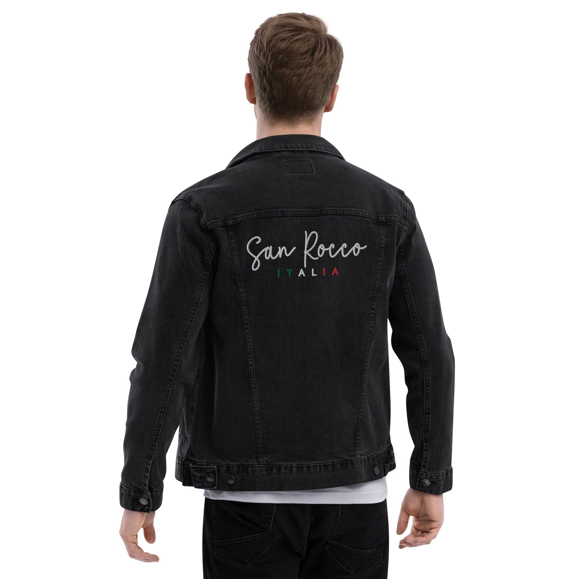 San Rocco Italia embroidered denim jacket - unisex