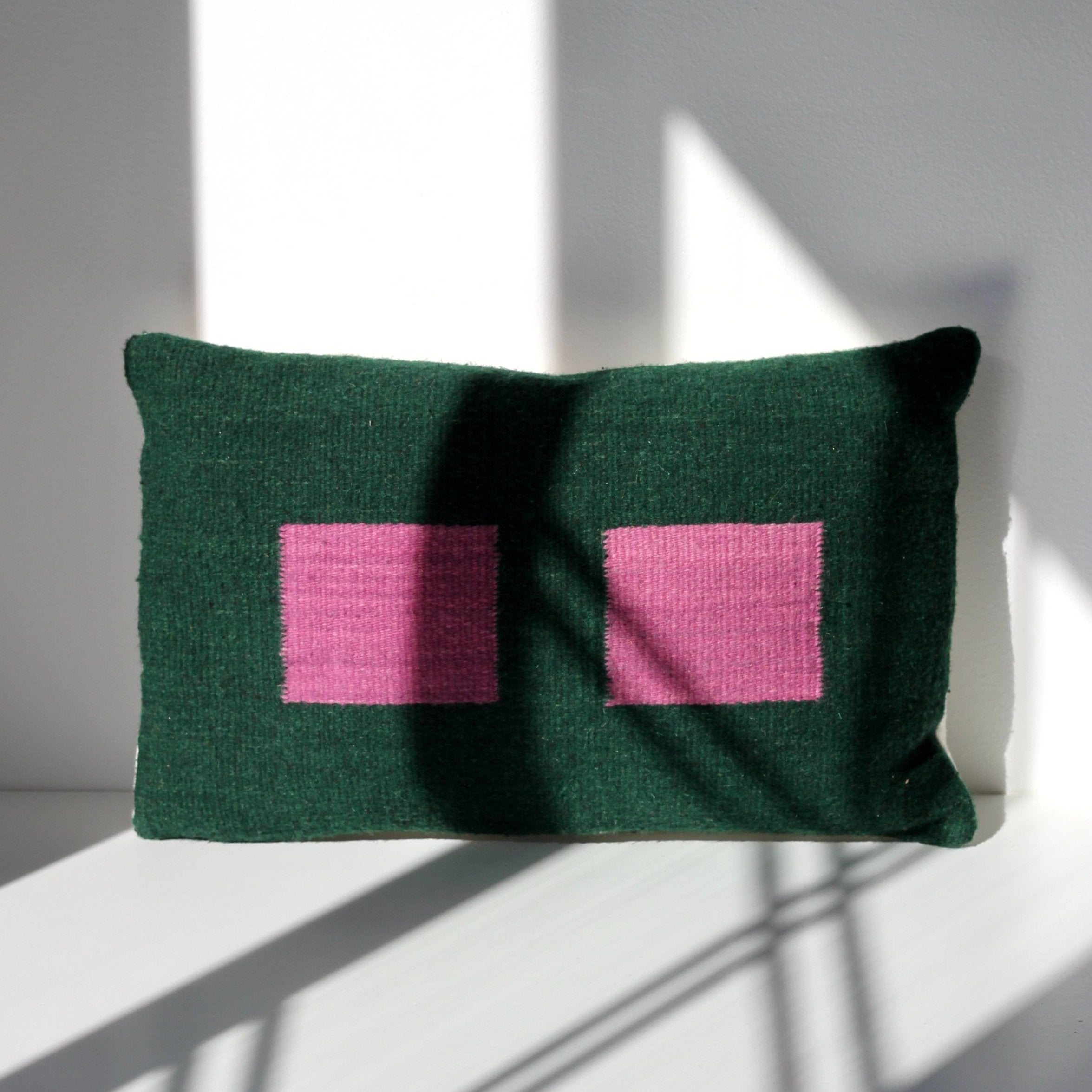 Pillow 02: Green + Purple