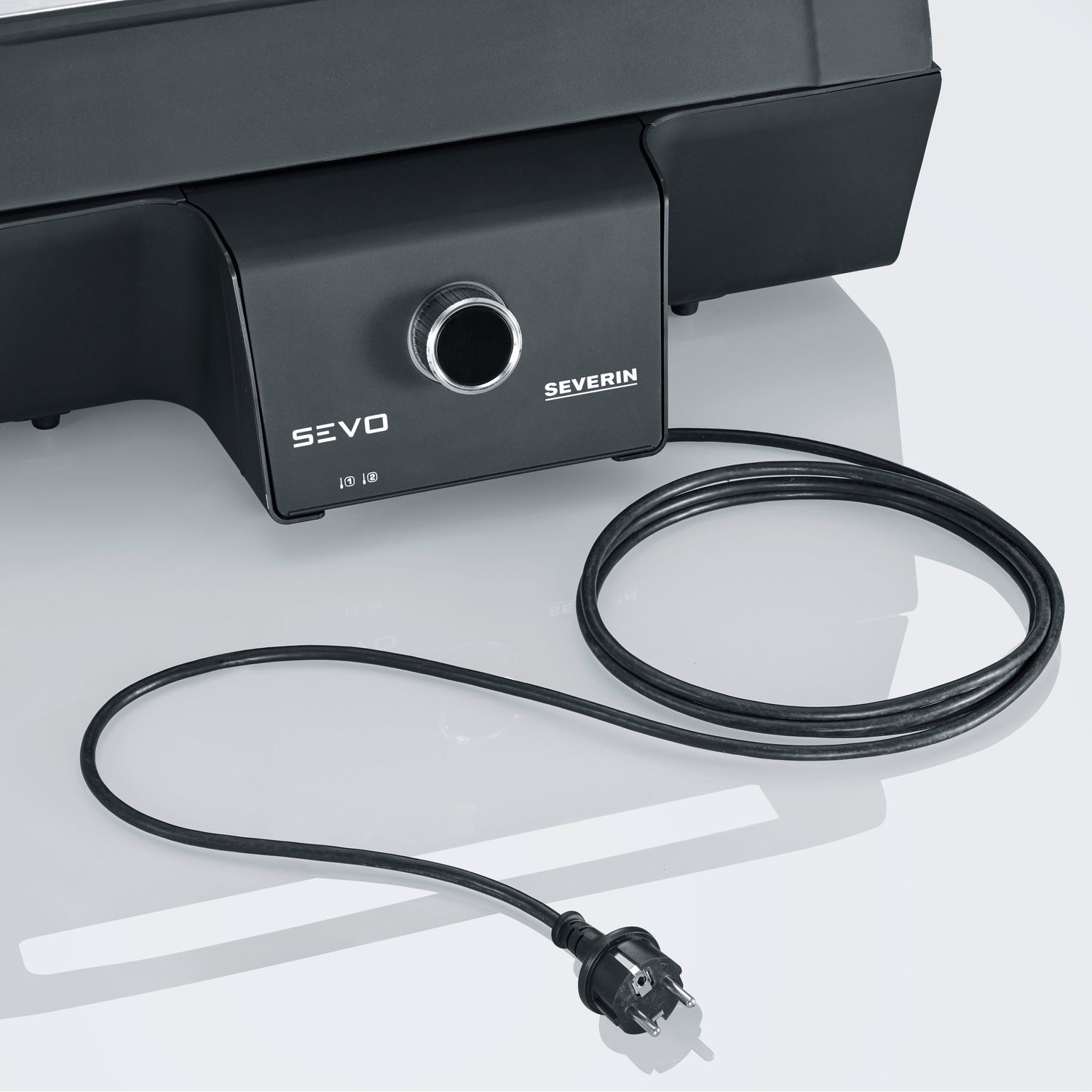 Severin Sevo GT Black PG 8106 Elektrogrill mit digitalem OLED-Display