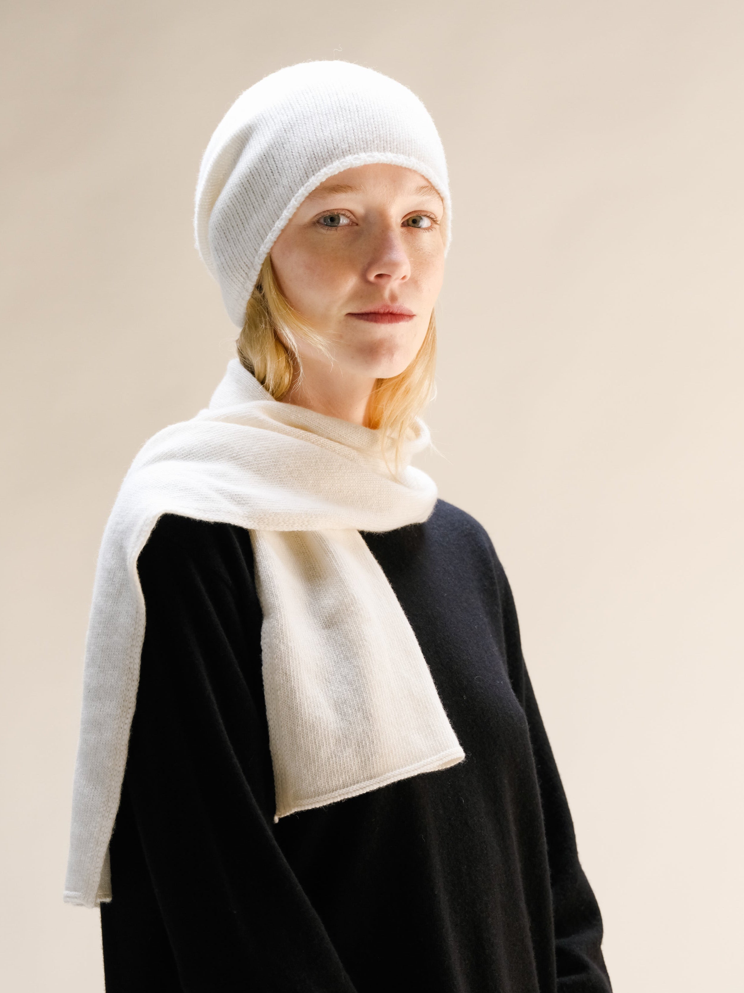 Wool & Cashmere Mix Beanie (3D-Knit)