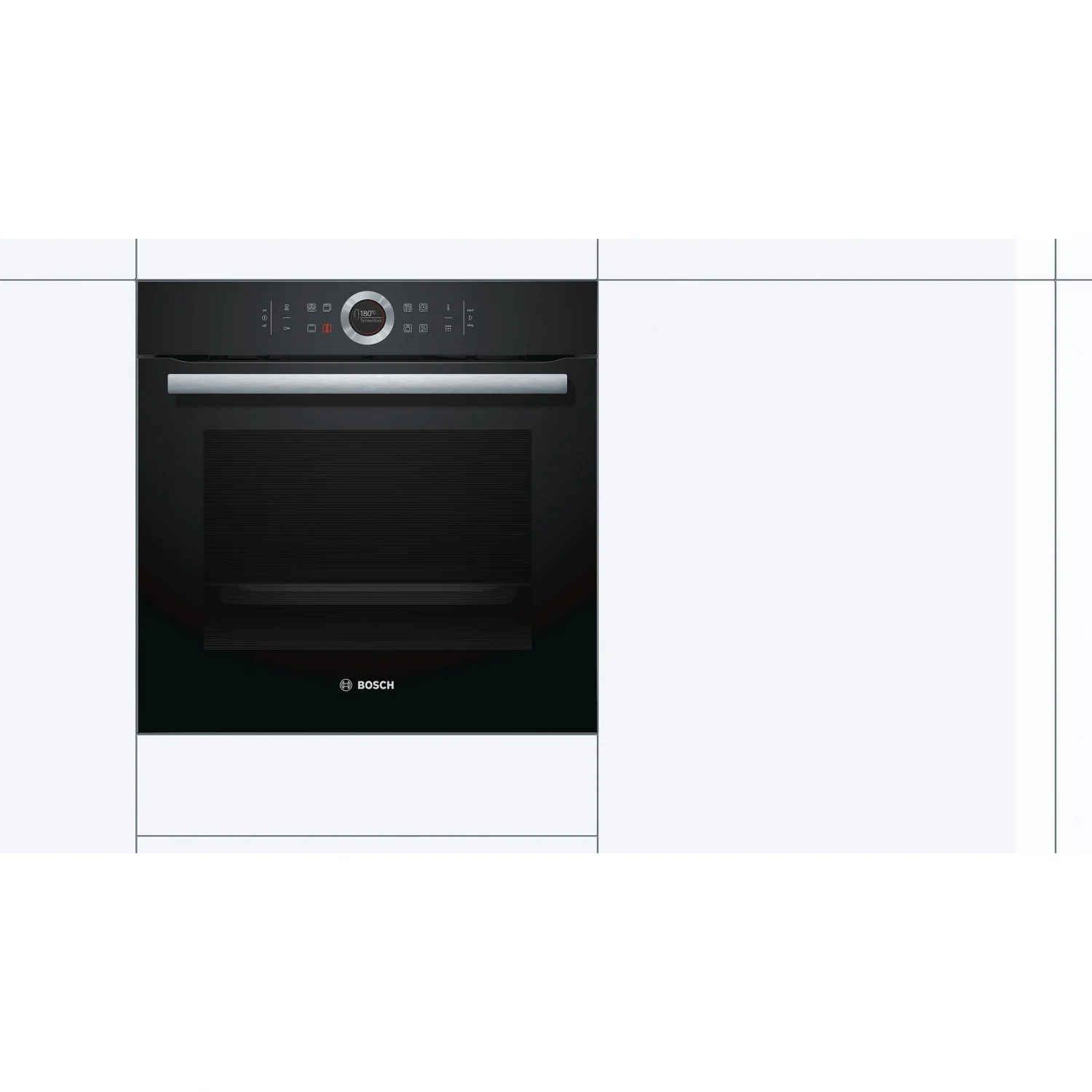 Bosch HBG675BB1 Multifunktionsbackofen, 3,6 kW, 71 l, Klapptür, 13 Kochfunktionen, Energieeffizienzklasse A+ – Schwarz