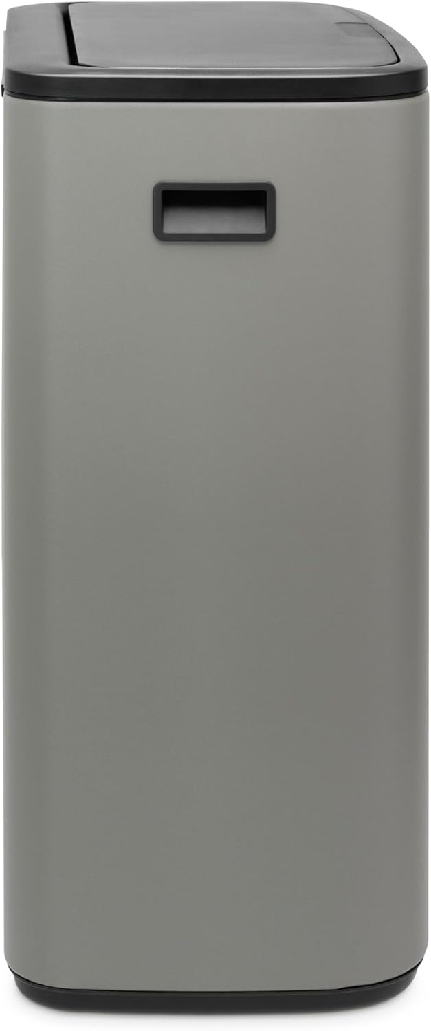 Brabantia Abfalleimer, Stahl matt, Anti-Fingerprint, 2 x 30 l