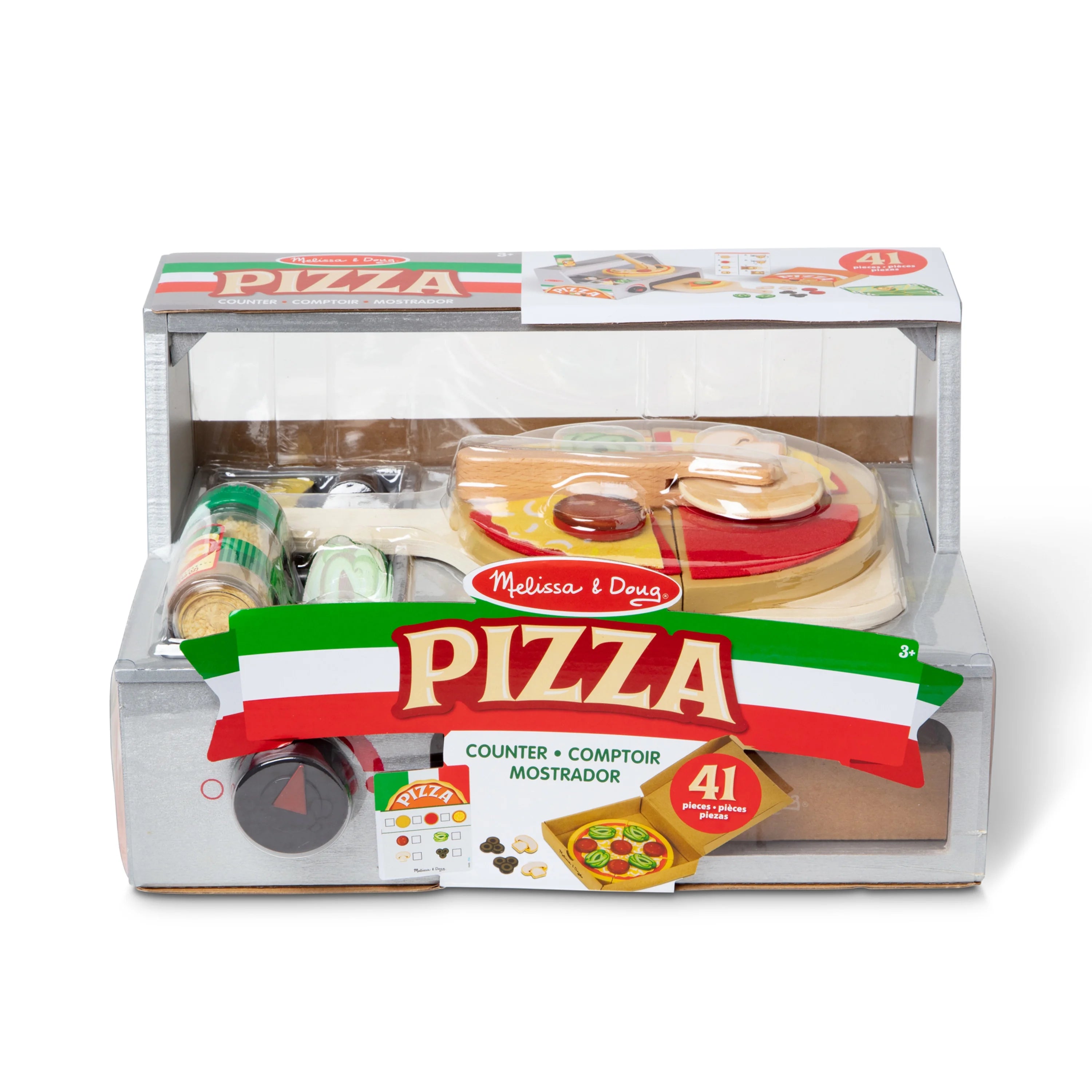 Melissa & Doug Pizza-Spielset aus Holz (41 Teile) – FSC-zertifiziert