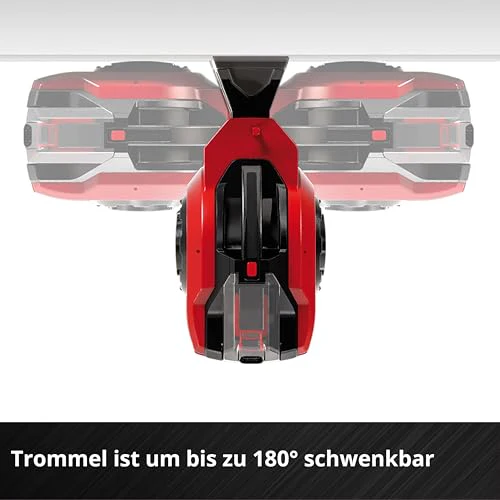 2025 Einhell GE-HR 18/30 Li-Solo Power X-Change batterislangeopruller (18V, automatisk oprulning, 180° rotation, vægmontering, 30m haveslange med sprøjte, batteri medfølger ikke)