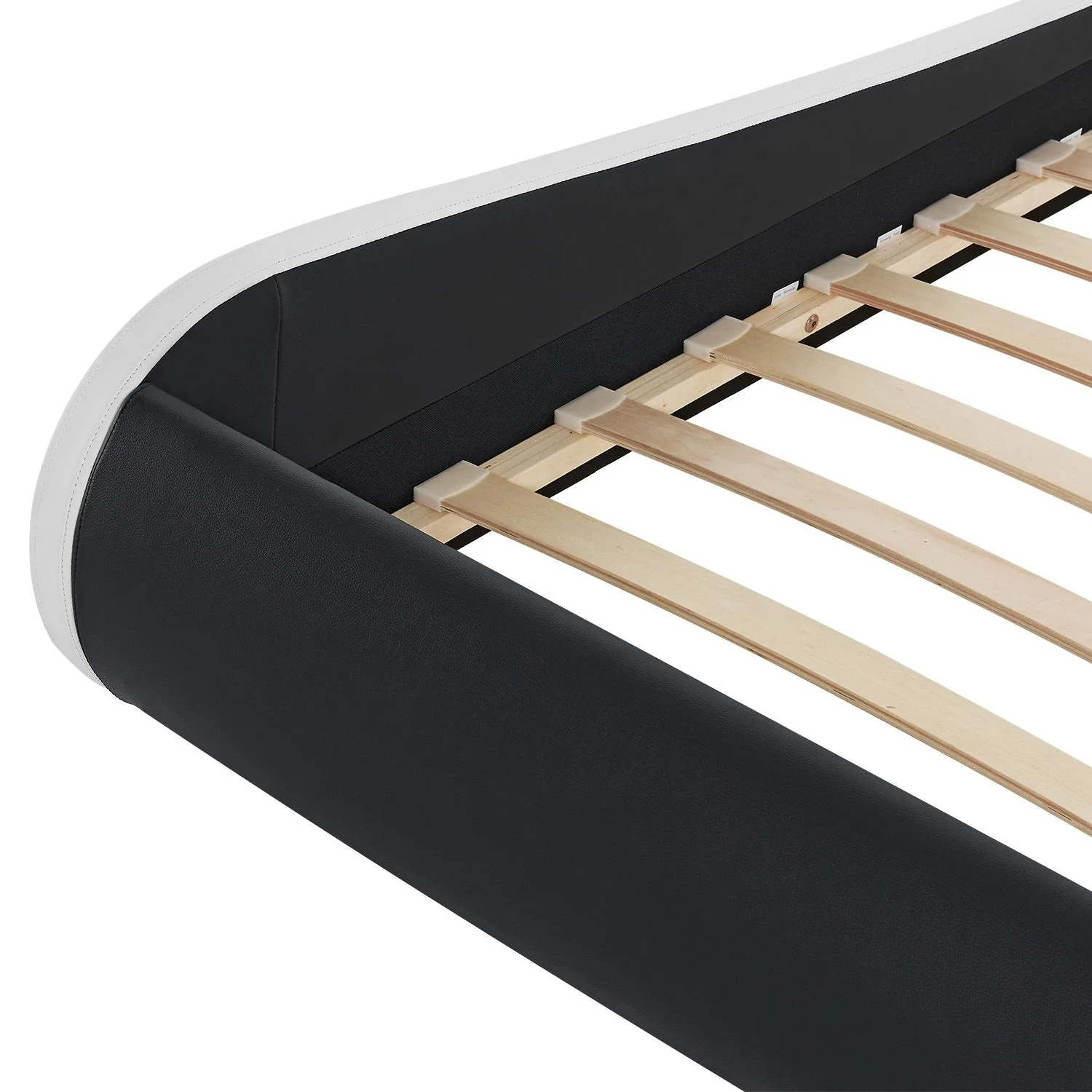 Lit capitonné Valencia 2025, 140 x 200 cm, blanc