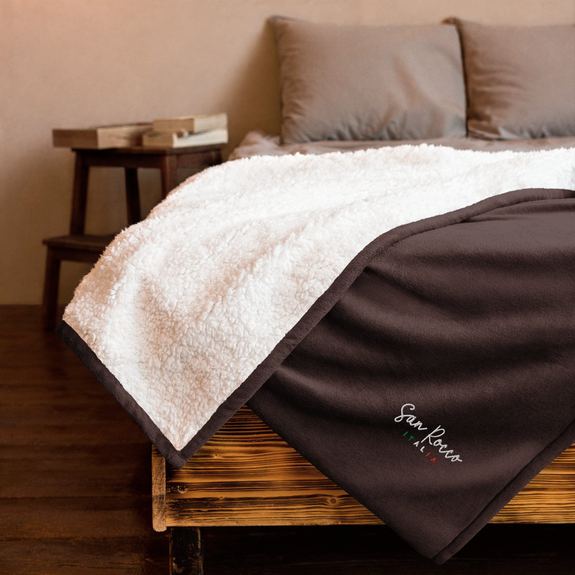 Premium San Rocco Italia sherpa blanket