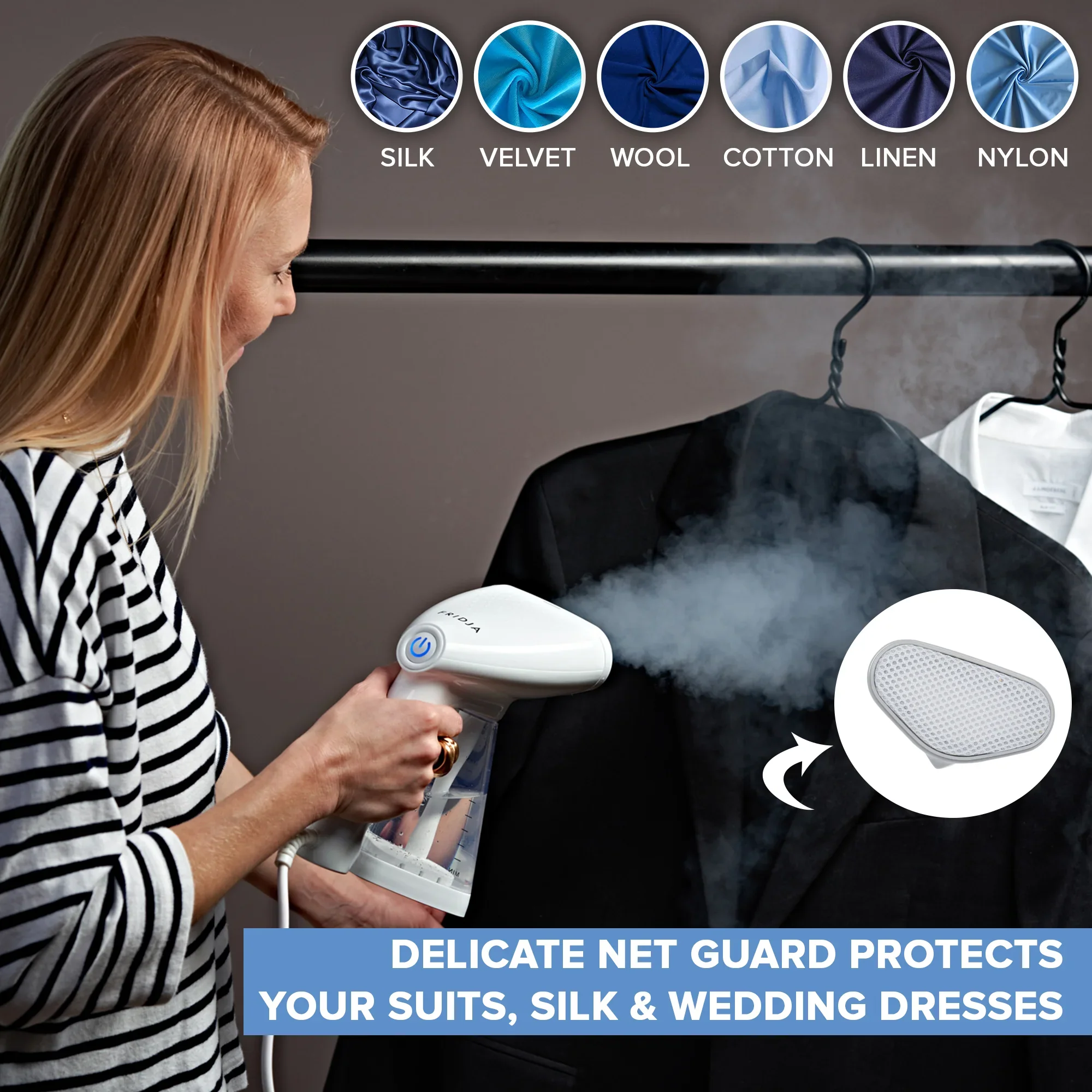 Fridja F10 - Bærbar tøjdamper