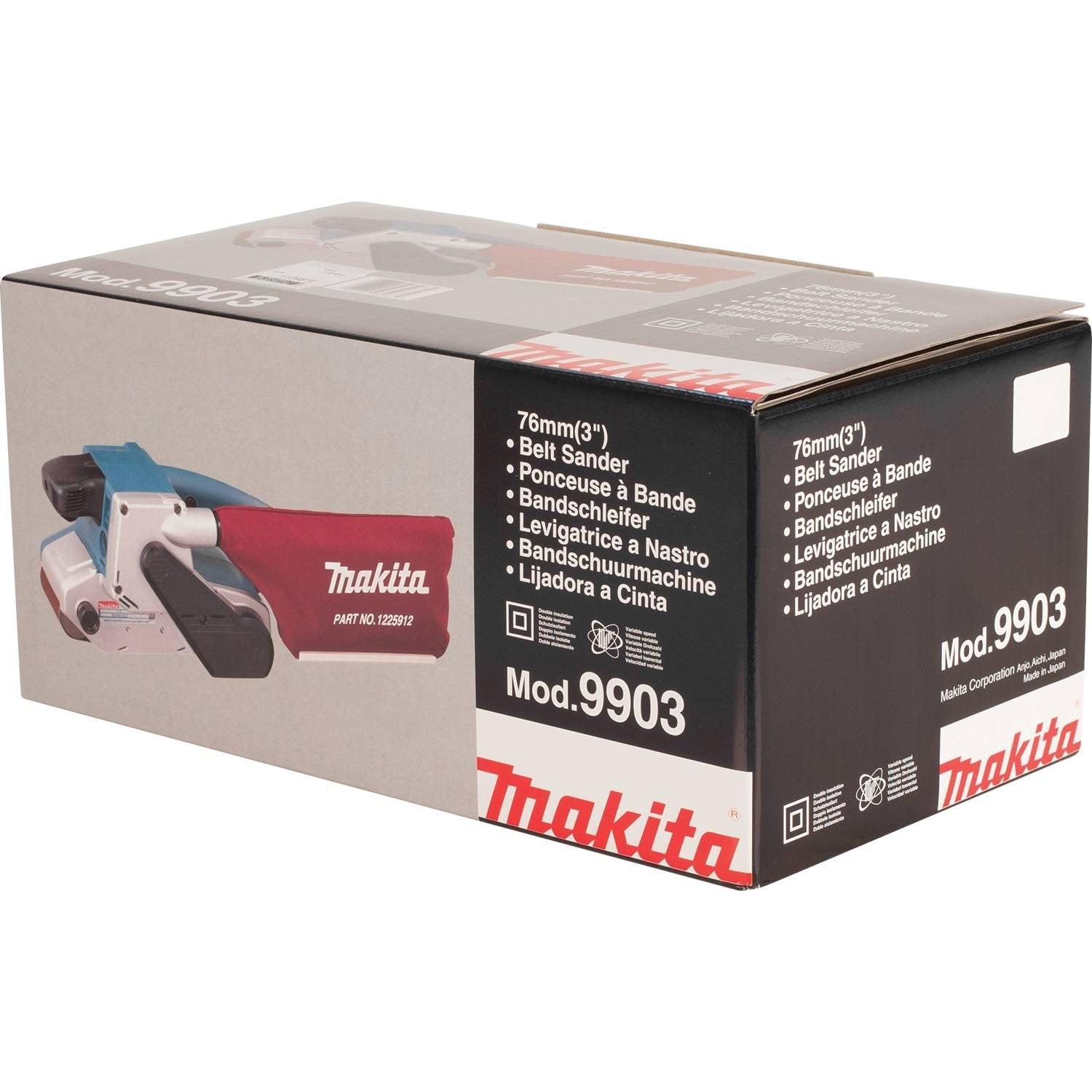Makita 9903 3 x 21 Zoll Bandschleifer mit variabler Drehzahl