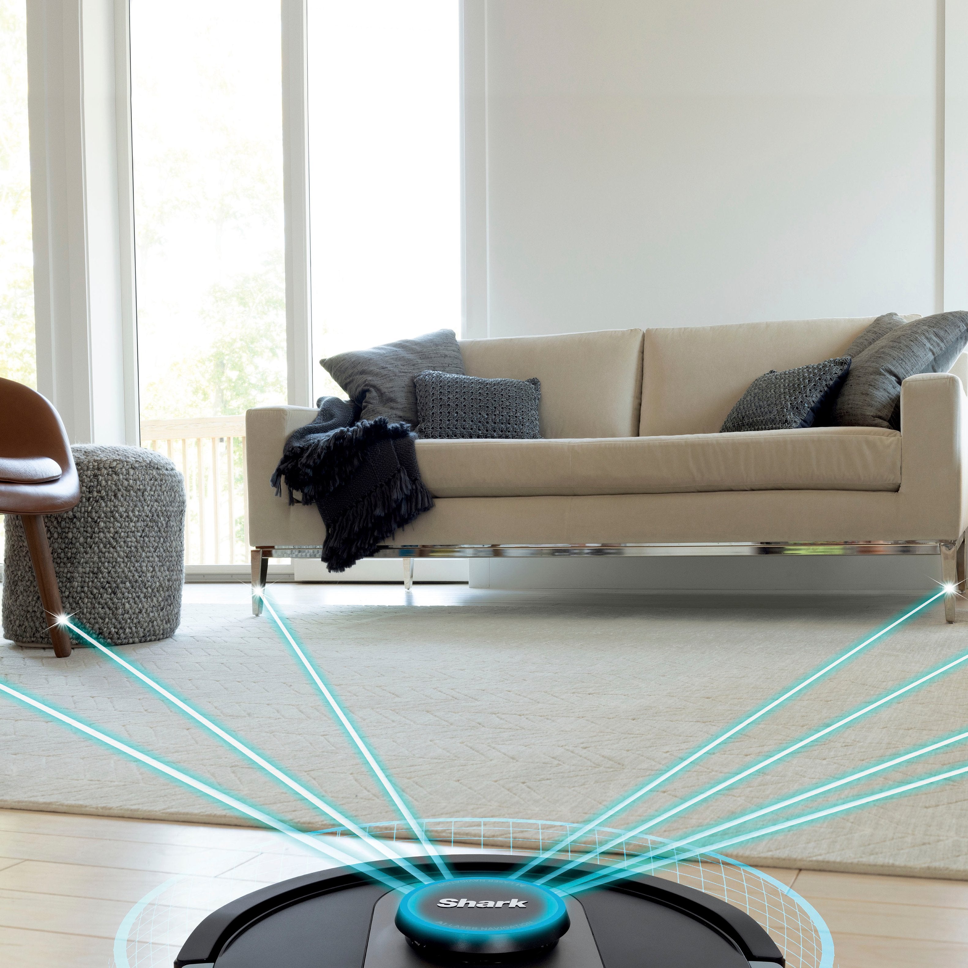 Aspirateur robot Shark 2025 – AI Ultra avec nettoyage Matrix Clean. Cartographie de la maison. Base autonettoyante sans sac HEPA. Connectivité Wi-Fi – Noir