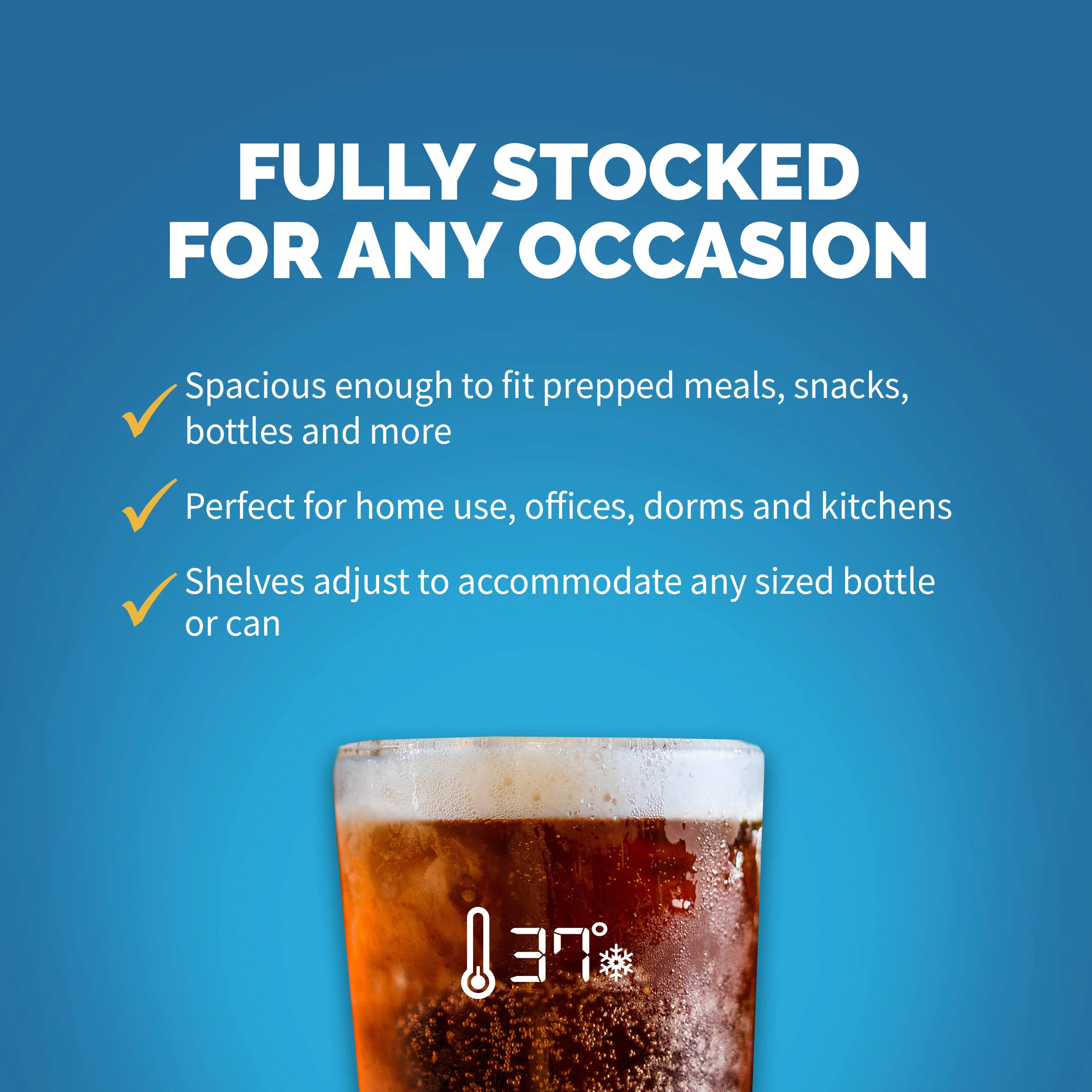 2025 Newair® Fritstående drikkevarekøleskab i rustfrit stål – 160 dåser – 21,3