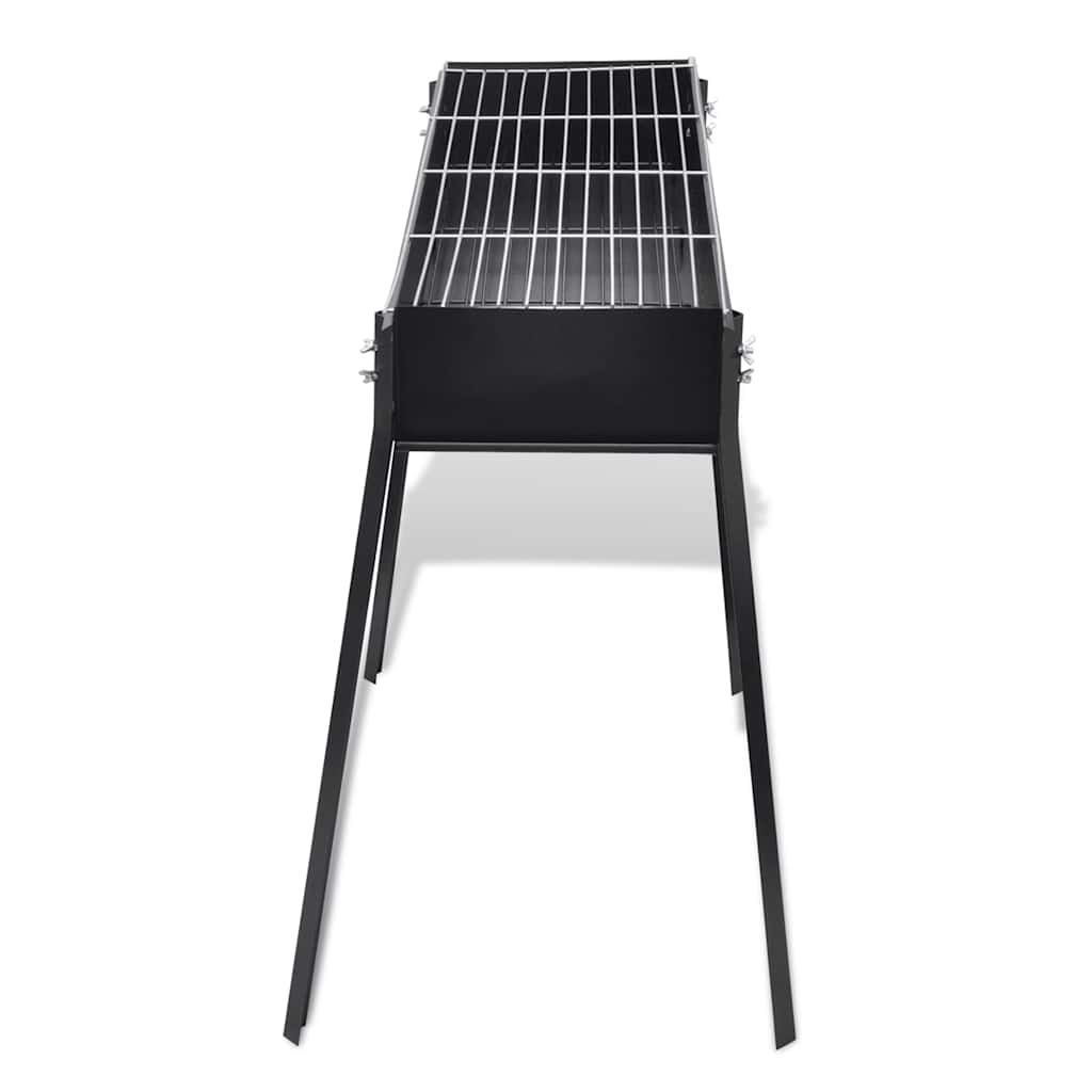 Quadratischer Holzkohlegrill mit Ständer vidaxl