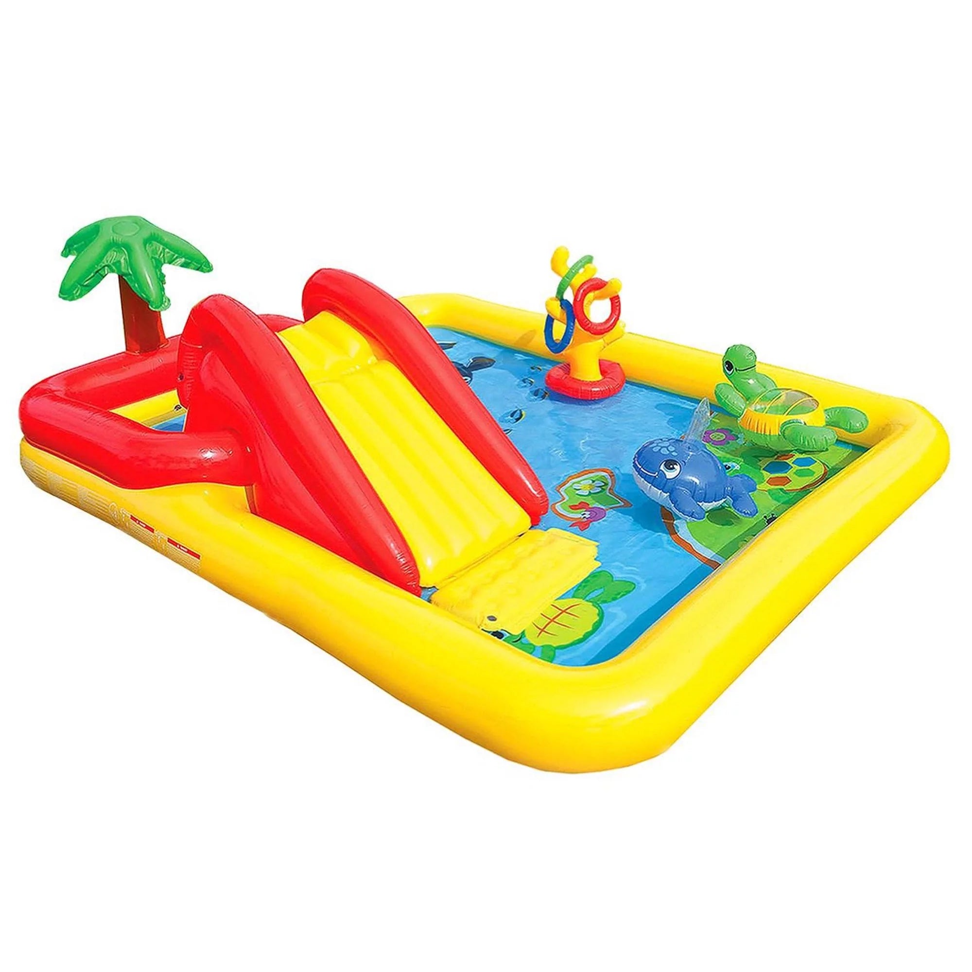 Piscine gonflable pour enfants Intex Dinoland et piscine gonflable pour enfants Ocean Backyard (édition 2025)