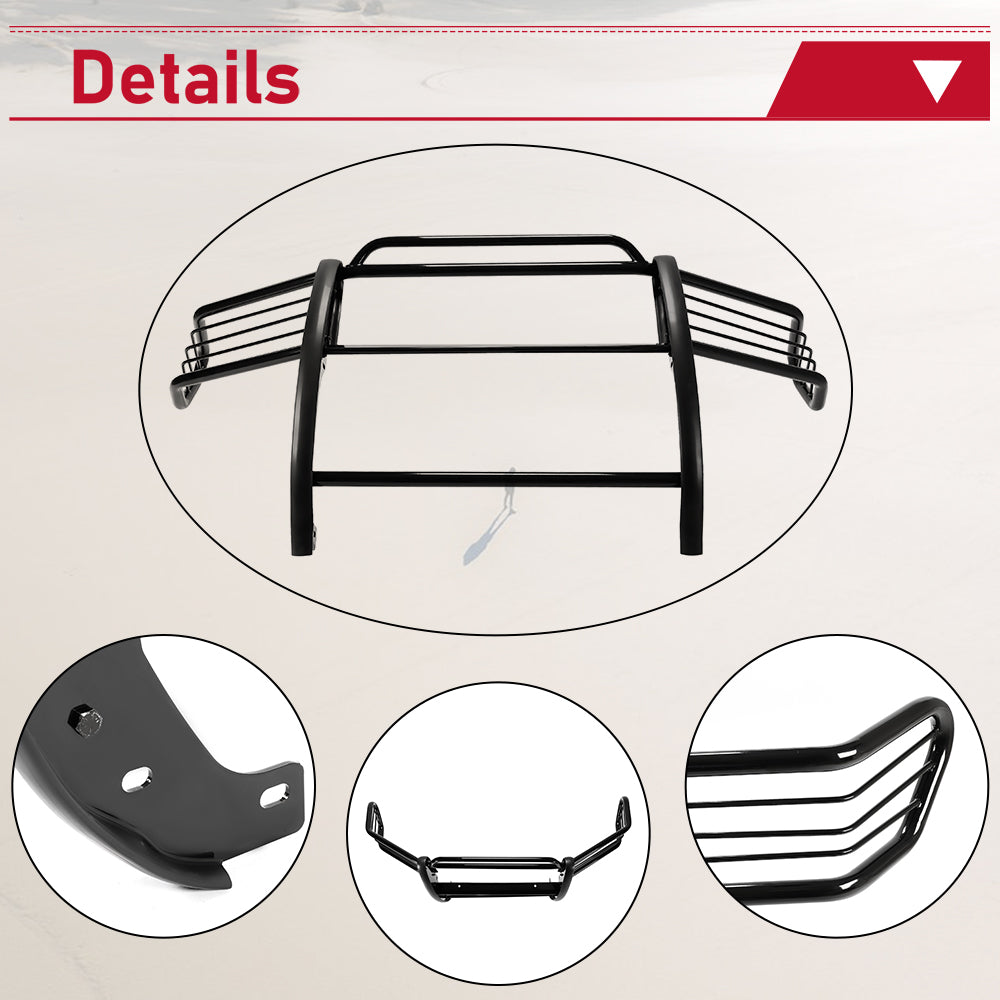 Pare-chocs avant et grille de protection en acier noir Kojem pour Toyota Tundra 2000-2006 et Sequoia 2001-2004